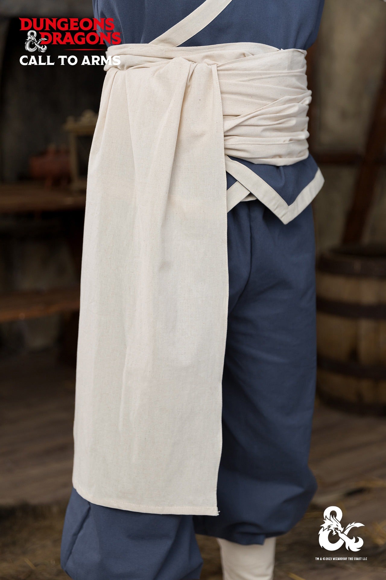 Dungeons & Dragons Monk Belt - Natural Leather Waistband for RPG & LARP Costumes - Perfect for Cosplay, Gaming & Fantasy Events