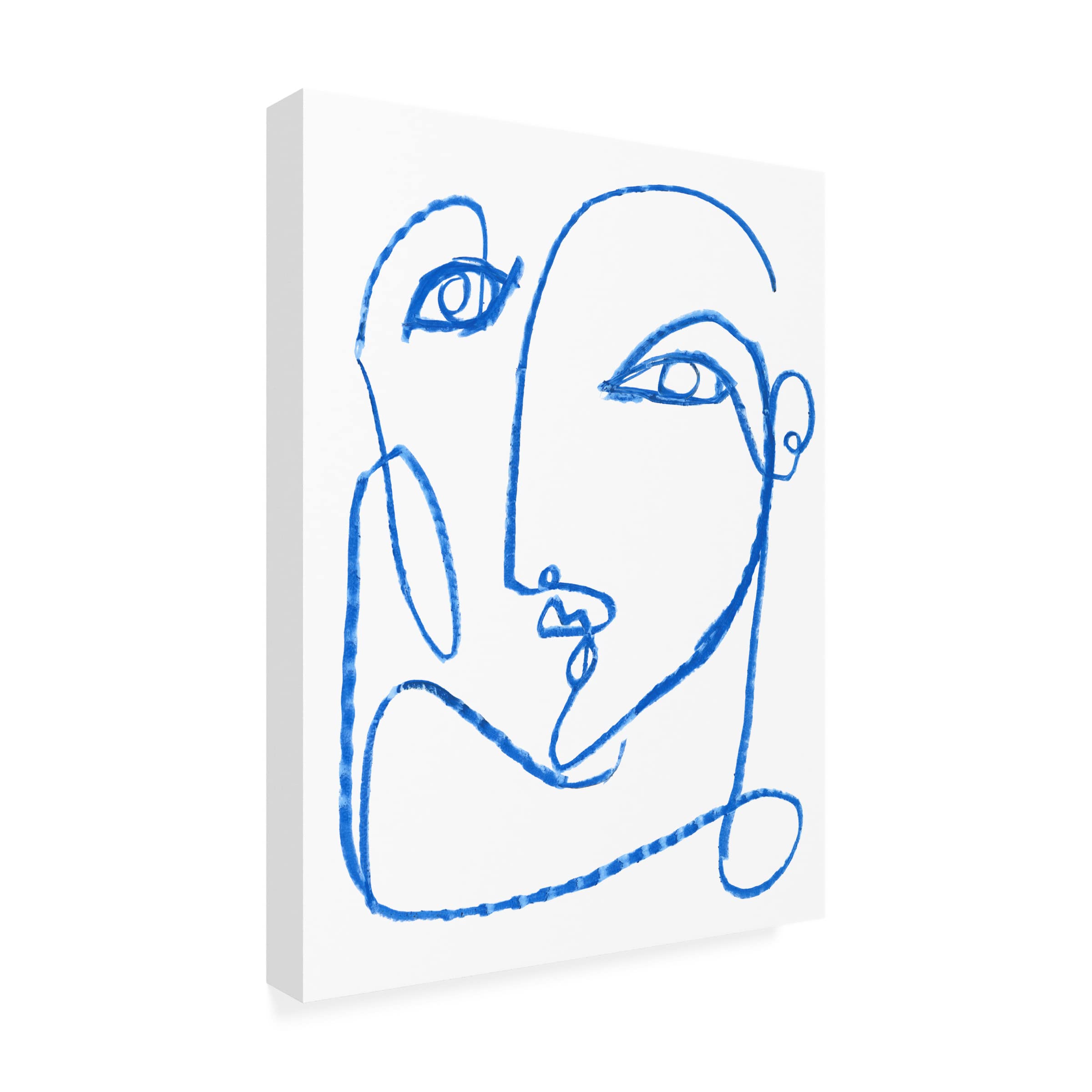 Jennifer Paxton Parker 'Blue Self I' Canvas Art Print - Modern Abstract Wall Decor for Living Room, Bedroom & Office - Trademark Fine Art Collection