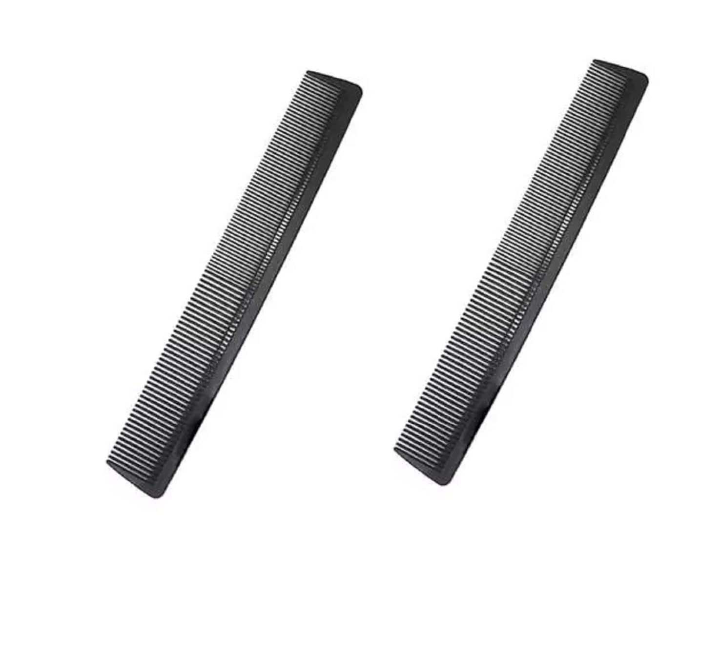 ZAUKY Professional Hair Cutting Comb for Salon & Home Use - 2 Pack Styling Comb for Barber, Hairstylists & DIY Haircuts - Perfect for Trimming, Styling & Detangling Hair