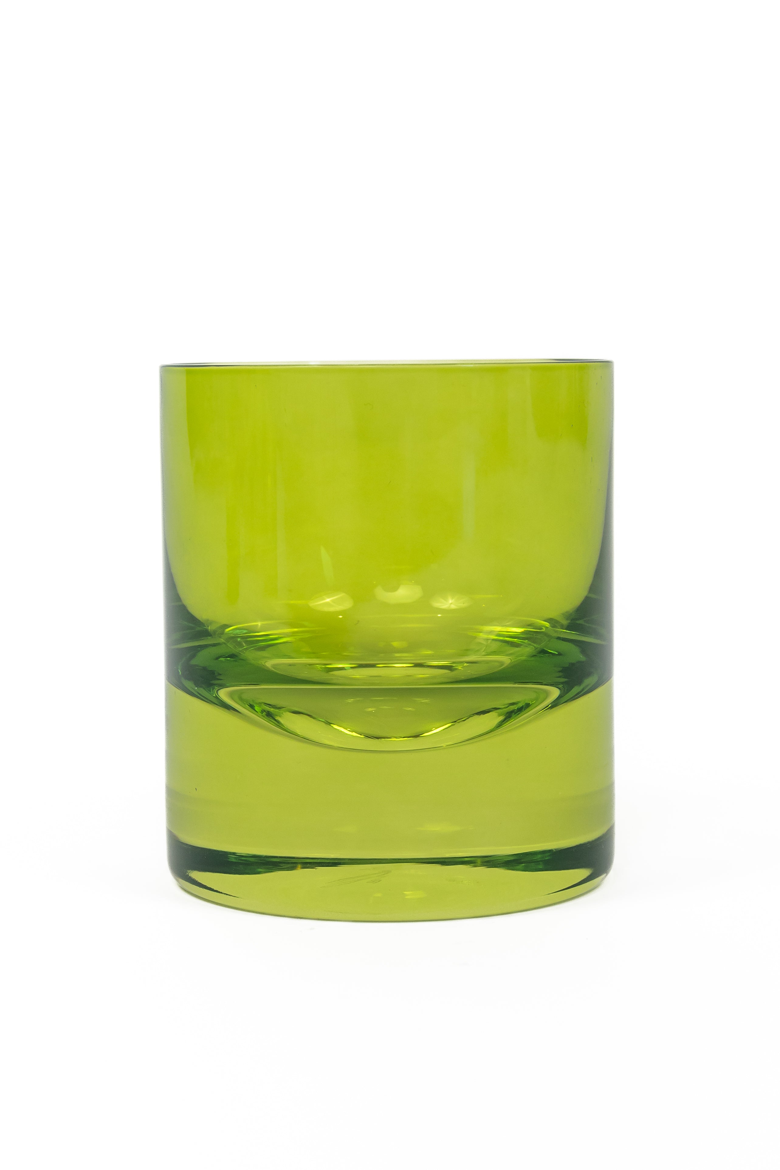 Estelle Colored Rocks Glass Set of 2 - Forest Green Tumbler Glasses for Whiskey, Cocktails & Iced Coffee | Elegant Barware for Home & Party Use