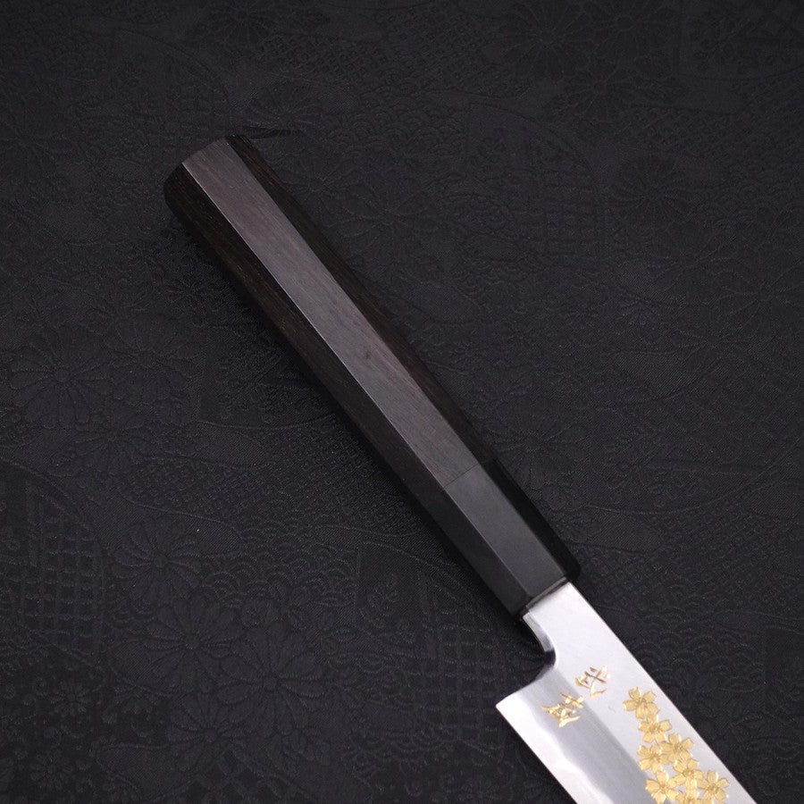 Premium Yanagiba Sushi Knife - White Steel #2 Kasumi Forged with Buffalo Ebony Handle - 270mm Blade for Professional Sushi Chefs & Japanese Cuisine Lovers - Ideal for Slicing Raw Fish & Preparing Sashimi