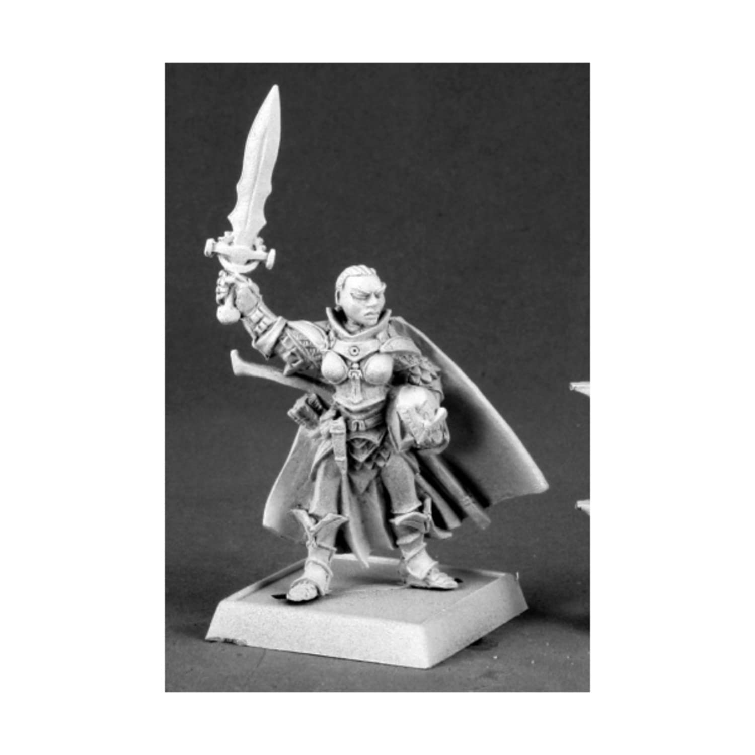 Reaper Seelah Iconic Female Paladin #60019 Pathfinder Miniatures Unpainted - Fantasy RPG Tabletop Game Character for Dungeons & Dragons, Pathfinder & Wargaming