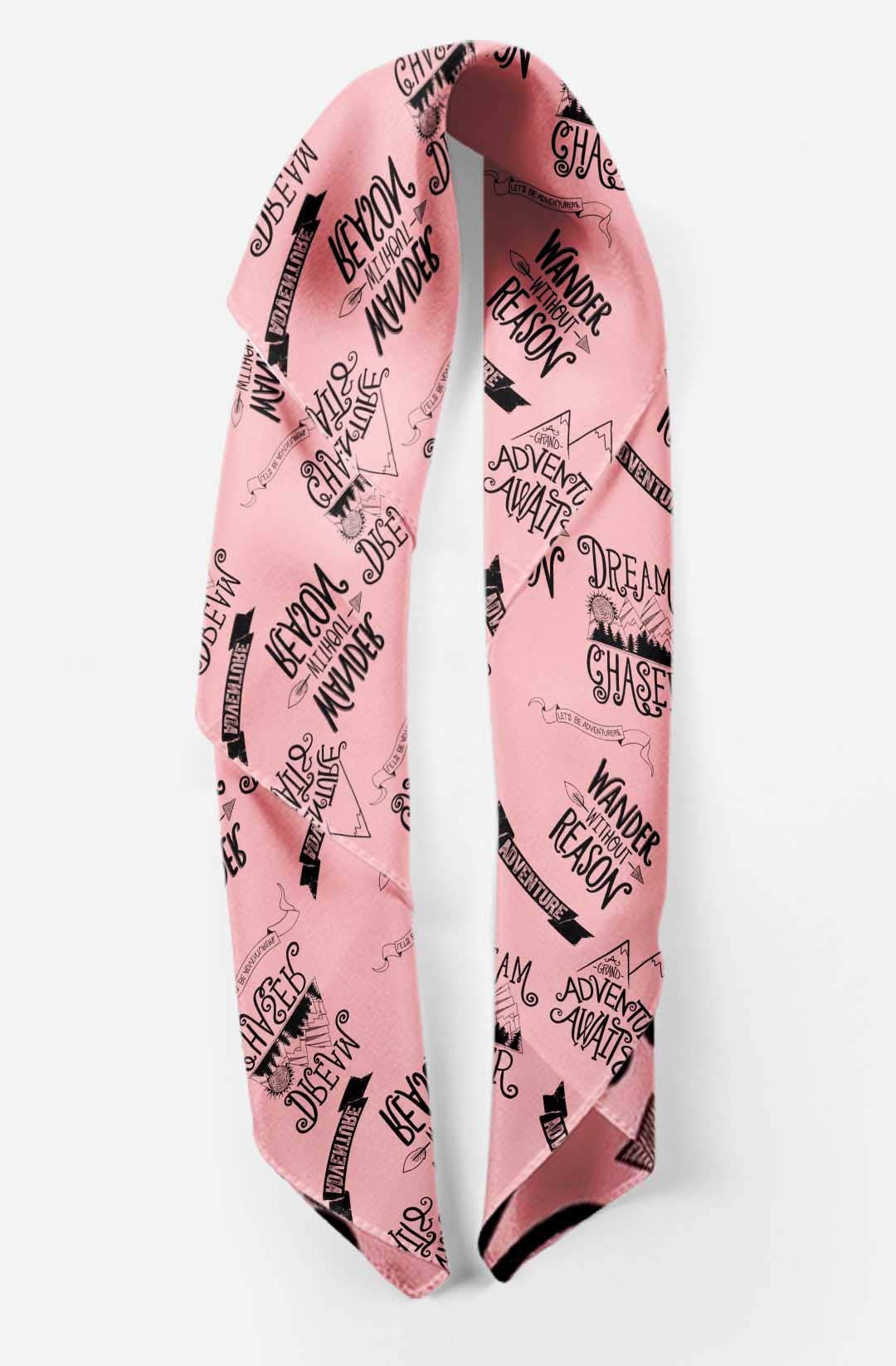 Bimba Pure Silk Printed Head Bandanas & Summer Neck Scarves - Stylish Hair Accessories & Fashionable Neck Wraps for Women - Perfect for Outdoor Activities, Yoga, Beach & Everyday Wear