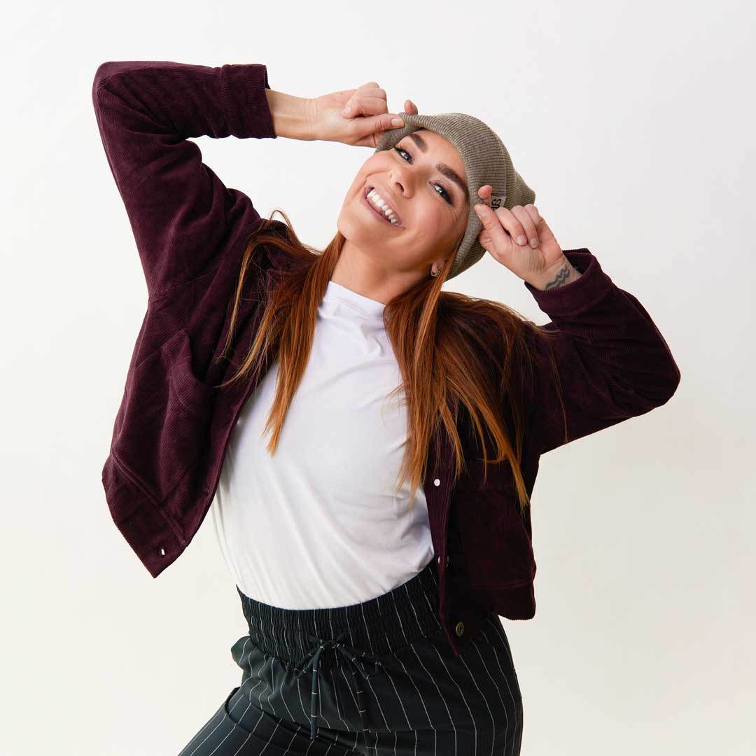 Stylish Women's Corduroy Eggplant Shacket - Cozy Fall & Winter Layering Piece for Casual Outfits & Outdoor Adventures