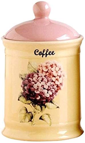 Airtight Ceramic Storage Jars with Lids - Spherical Small Coffee Containers for Kitchen, Pantry Organization | Perfect for Tea, Snacks, Sugar, Coffee & Spice Storage | Ideal for Home Decor & Kitchen Storage Solutions