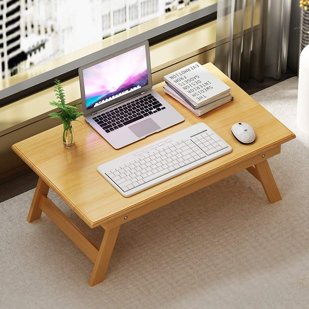 Foldable Small Computer Desk - 60cm Compact Lazy Study Writing Desk for Bedroom, Office & Dorm | Portable Notebook Workstation with Storage Space | Perfect for Small Spaces, Home Office & Student Use