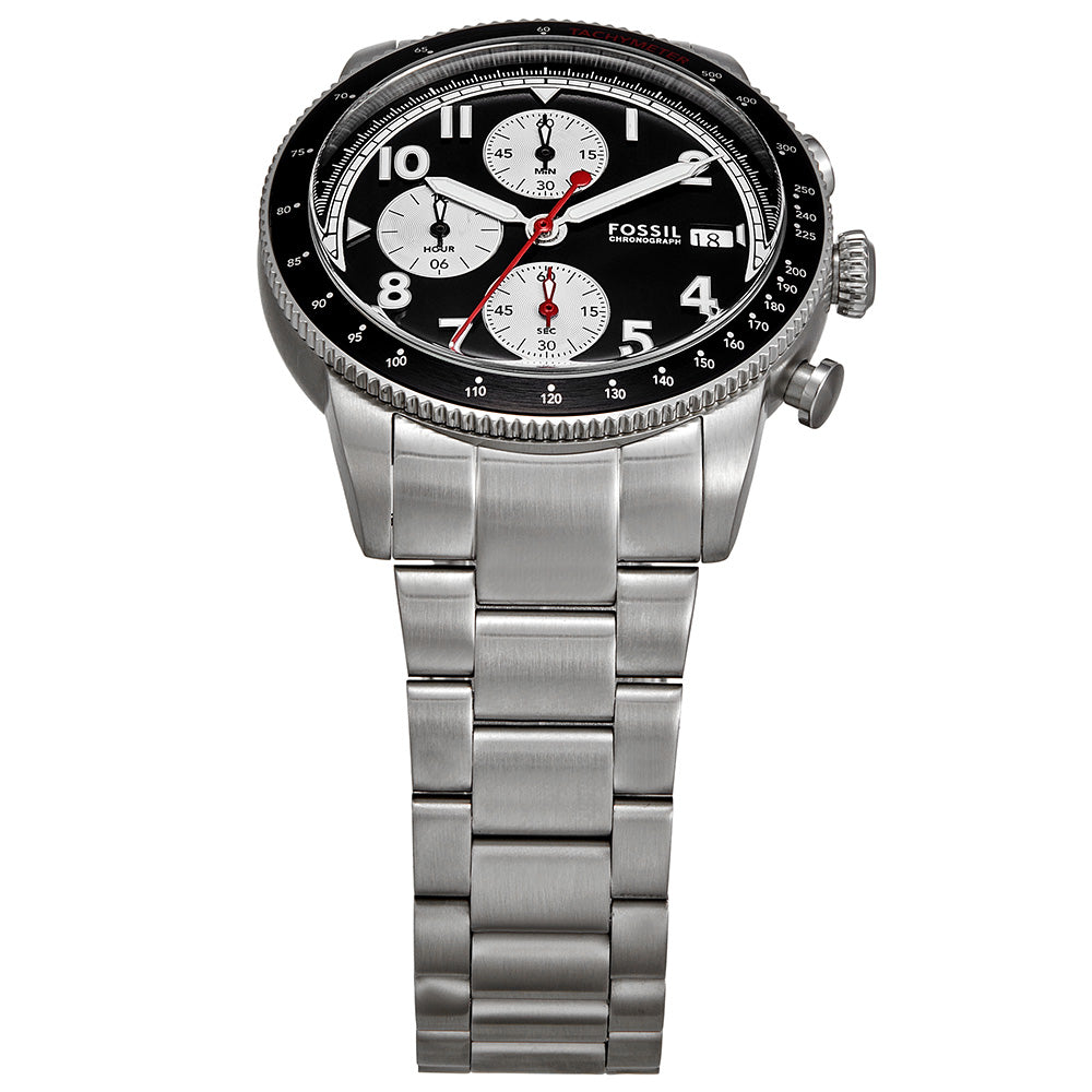 Fossil Sport Tourer FS6045 Chronograph Watch for Men - Waterproof Stainless Steel Casual & Dress Watch - Perfect for Outdoor Activities, Work & Formal Events