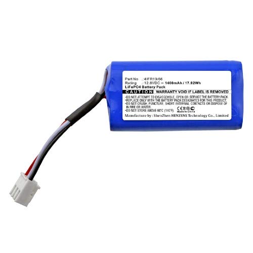 Synergy Digital 12.8V 1400mAh Lithium Vacuum Cleaner Battery - Compatible with Severin Chill RB7025 & Philips 4IFR19/66, CP0111/01 - Ultra High Capacity Replacement Battery for Powerful Home Cleaning