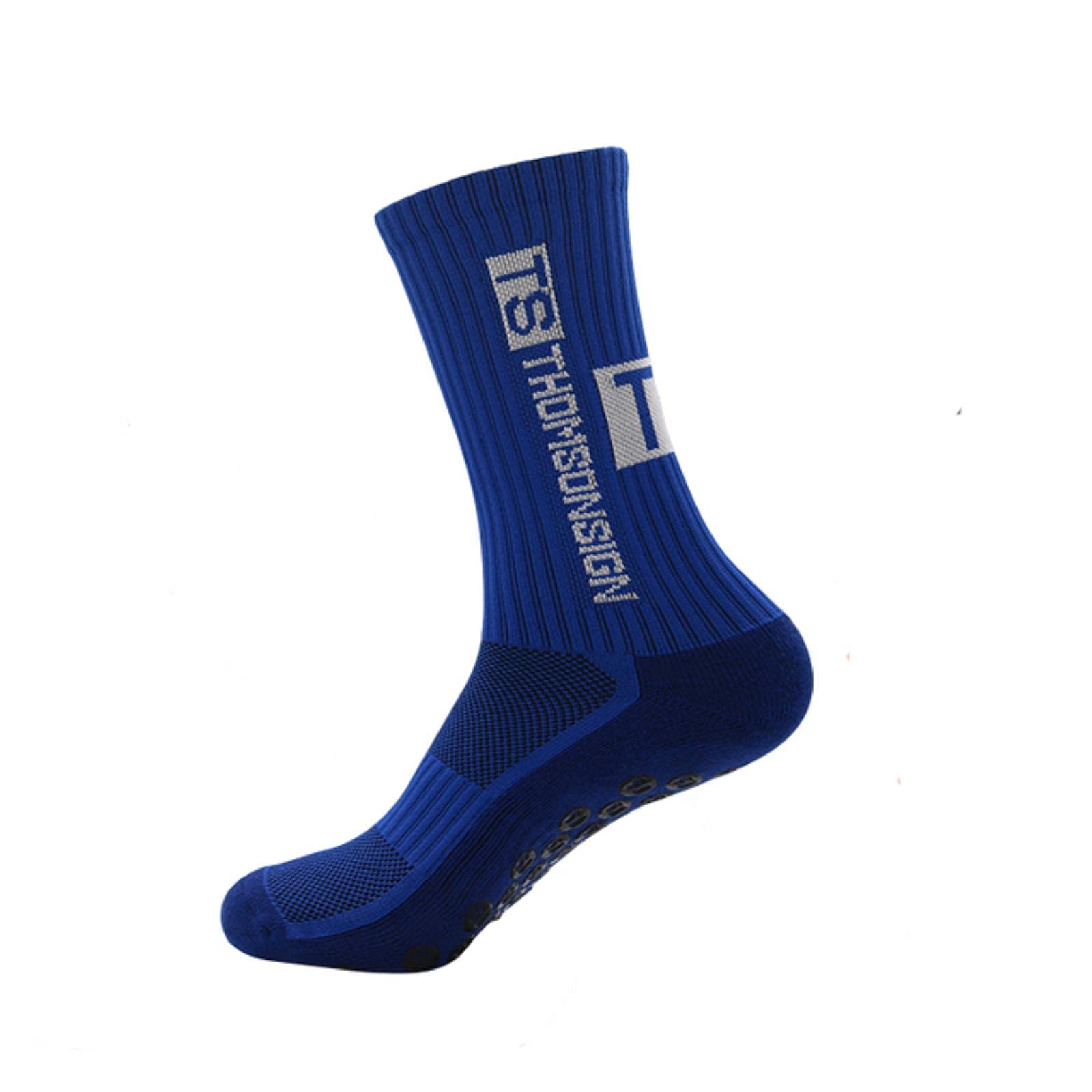 Shawari Men's Sports Socks - Thick Cushioned Towel Bottom, Non-Slip Mid-Calf Football & Basketball Socks for Running, Gym & Outdoor Activities