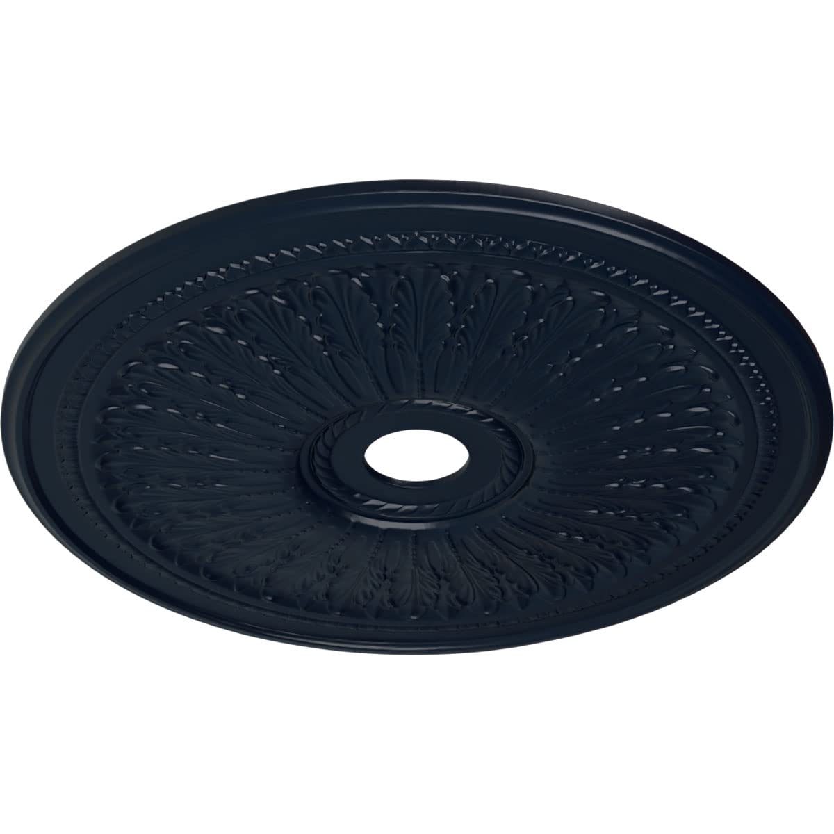 Ekena Millwork CM29OAMDF 29-Inch Oakleaf Ceiling Medallion - Hand-Painted Midnight Dream Finish, 29 1/8