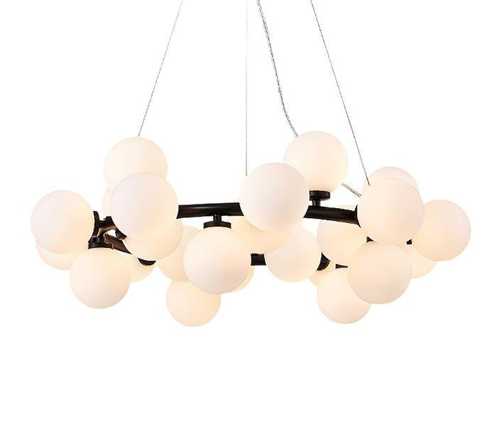 Elegant Natalie Orb Chandelier - Modern Crystal Ceiling Light Fixture for Dining Room, Bedroom & Living Room Decor