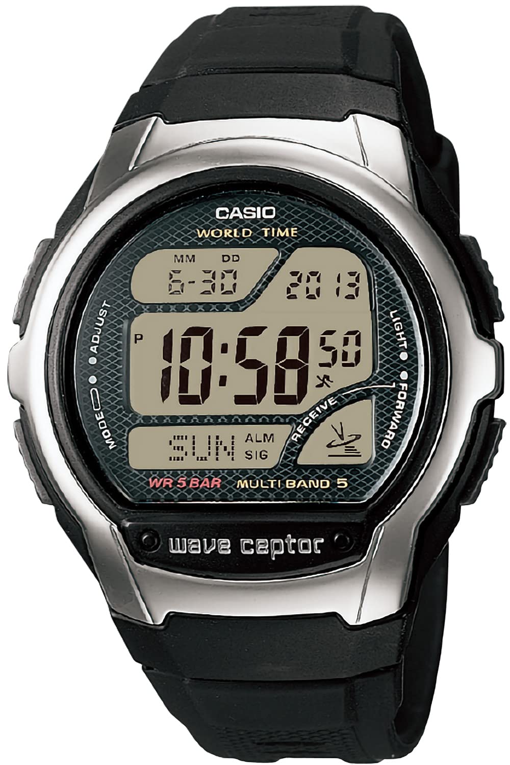 CASIO WAVE CEPTOR WV-58J-1AJF Men's Digital Watch with Multi-Band 5 Atomic Timekeeping & Radio Sync - Perfect for Outdoor Activities, Travel, and Business Professionals