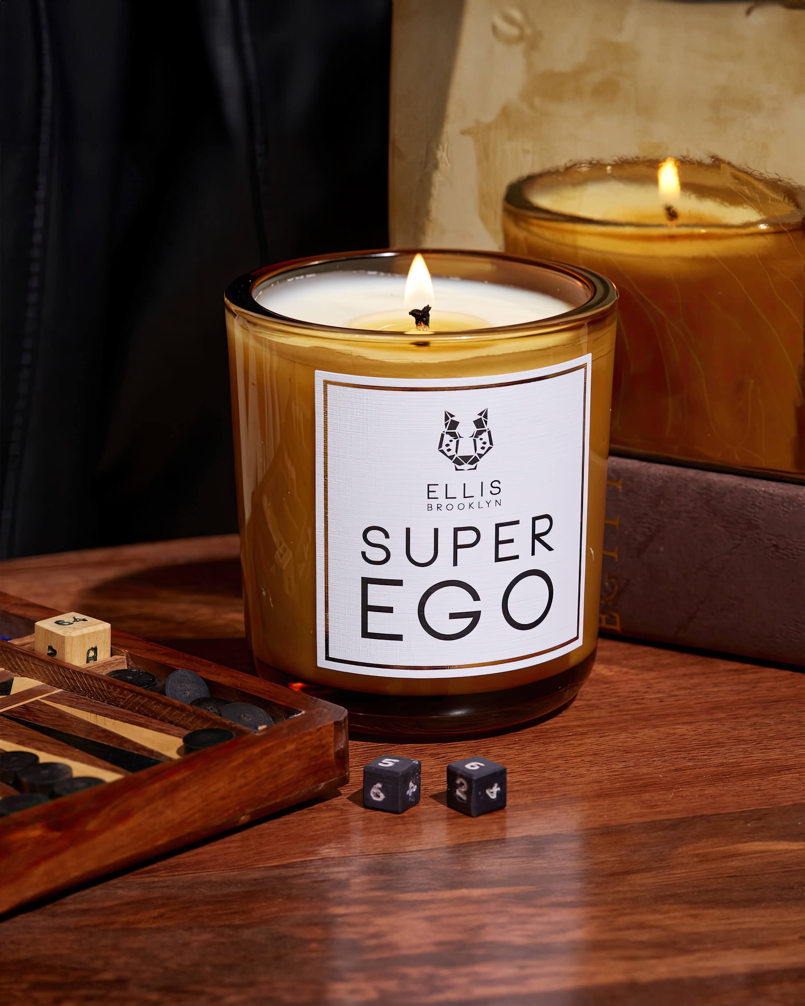Superego Premium Scented Candles - Long-Lasting Aromatherapy Candles for Home, Yoga & Relaxation - Lavender, Vanilla & Sandalwood Fragrances