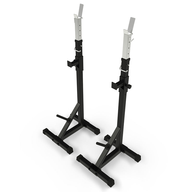 Adjustable Squat Stand for Home Gym - Heavy Duty Power Rack for Weightlifting & Strength Training - Perfect for Squats, Bench Press, and Deadlifts in Small Spaces