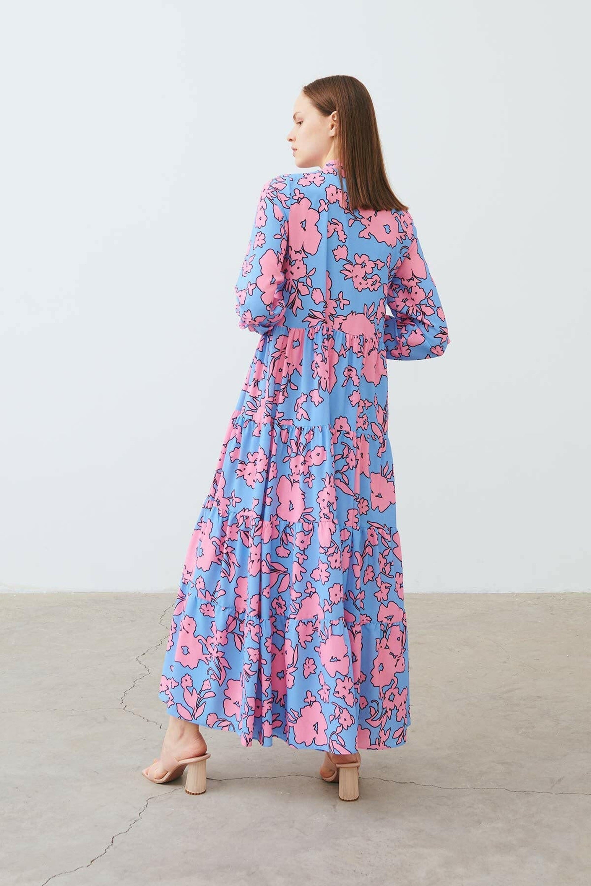 The Riva Dress - Flowy Lavender & Seafoam Green Summer Maxi Dress for Women | Beach Wedding, Vacation, Boho Chic Outfit