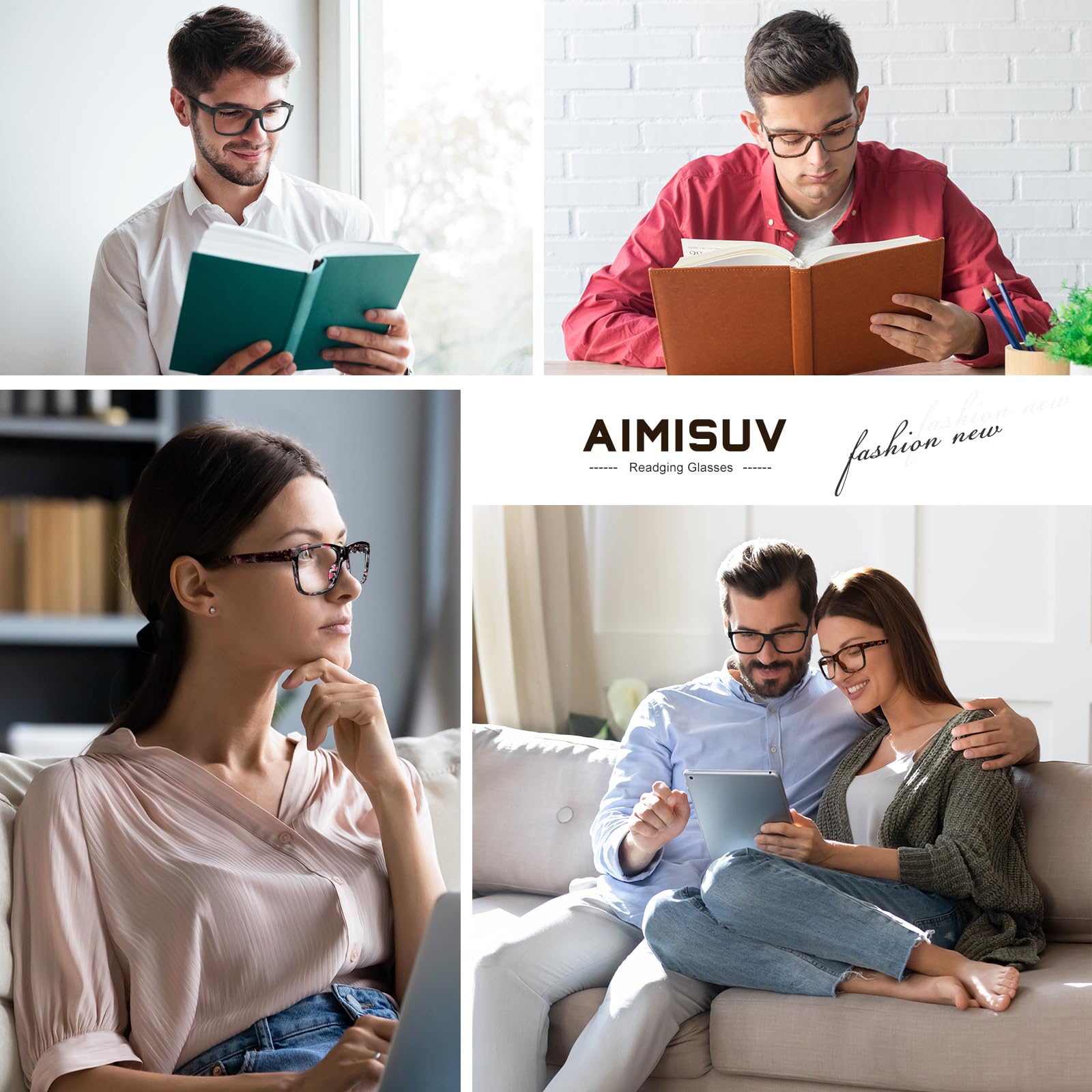 Blue Light Blocking Reading Glasses for Men with Spring Hinges - UV Protection Computer Glasses for Anti Eyestrain | Perfect for Office Work, Gaming & Screen Time