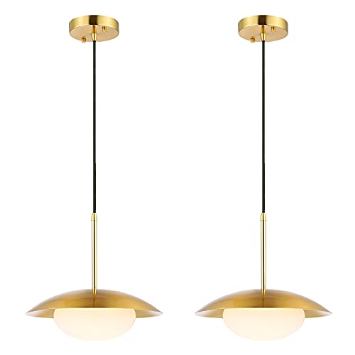 Gold 2 Pack-Dome& Glass Lampshade