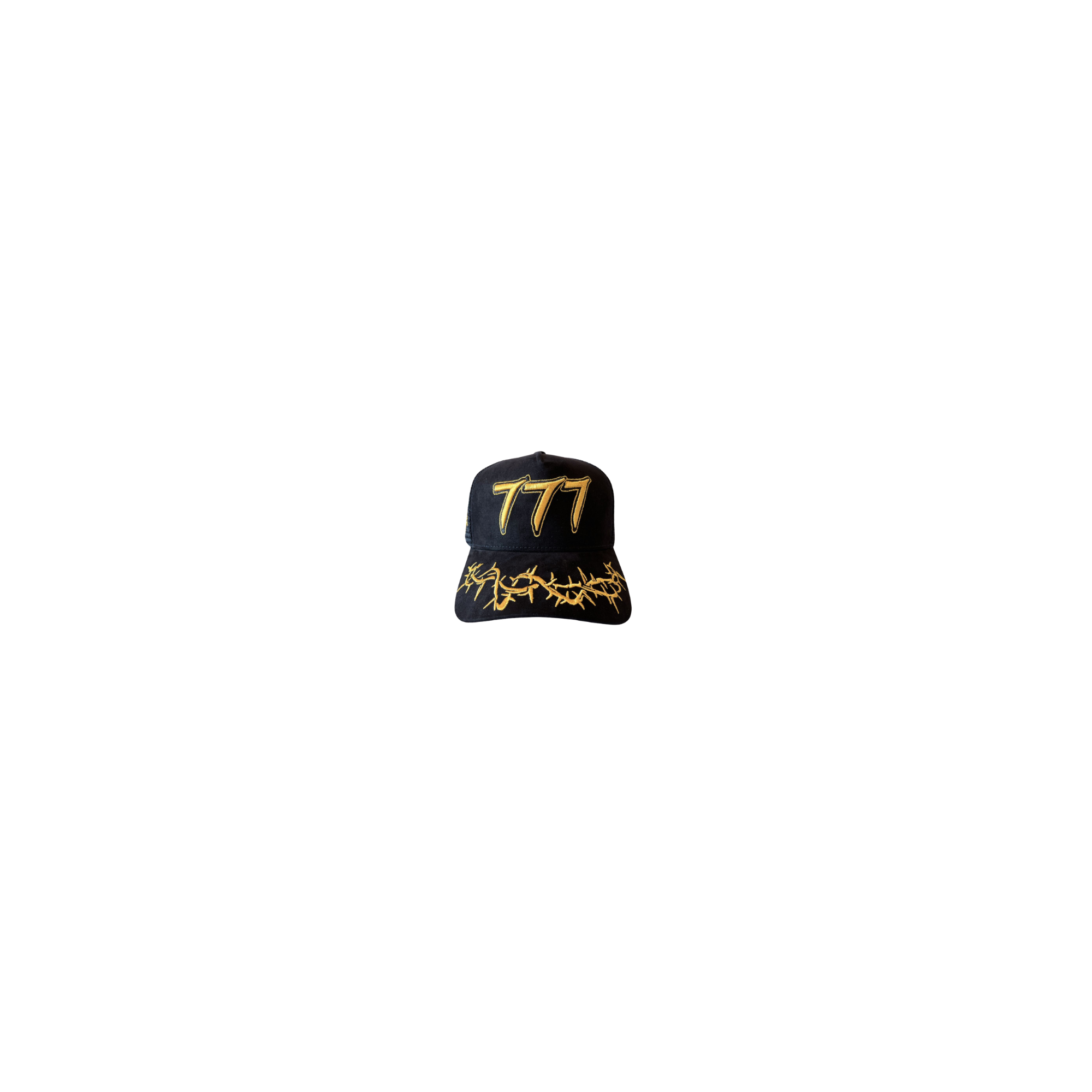 777 Suede Trucker Hat - Black & Gold Vintage Style for Men & Women | Perfect for Outdoor Activities, Sports & Casual Wear