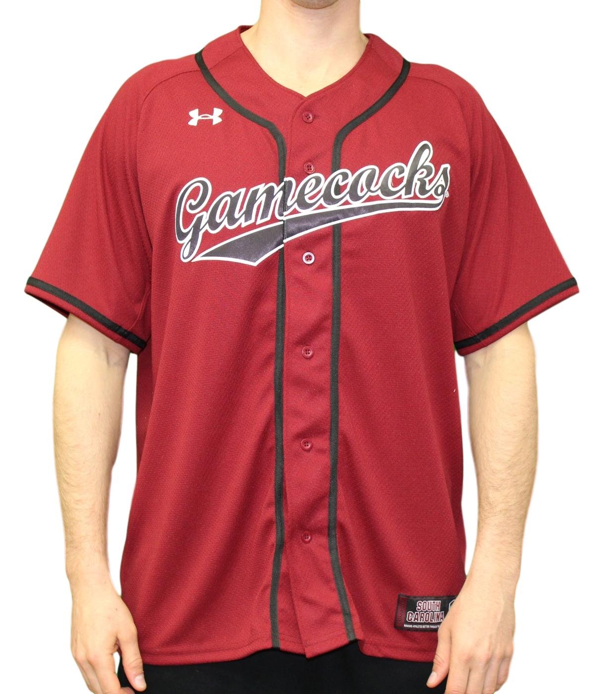 Under Armour South Carolina Gamecocks NCAA Men's Baseball Jersey - Maroon | Official College Sports Apparel for Fans & Players | Game Day Outfit & Casual Wear