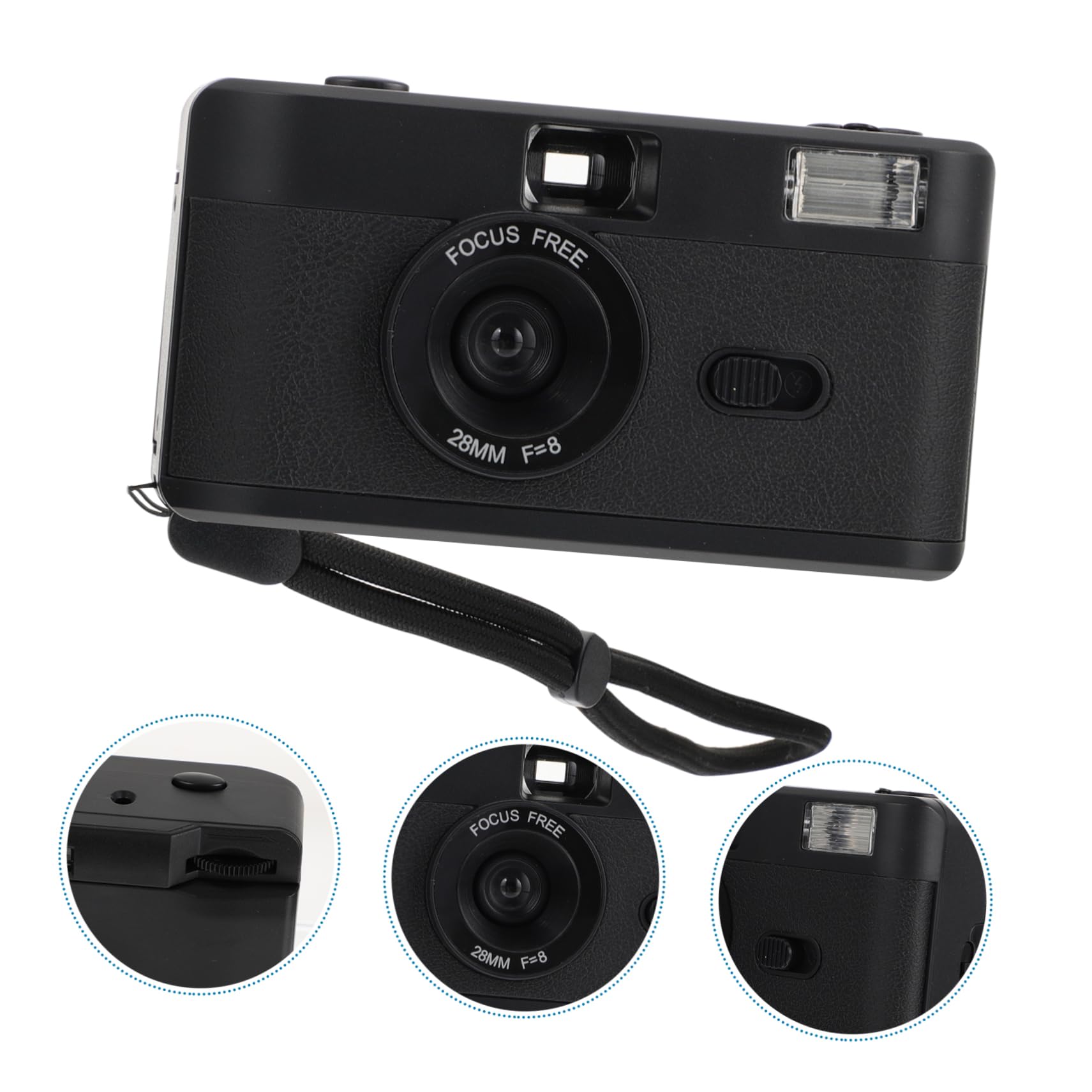 Gatuida 35mm Film Camera - Reusable Retro Camera with Built-in Flash, Vintage Style Travel Camera for Adults | Perfect for Travel, Street Photography & Vintage Enthusiasts