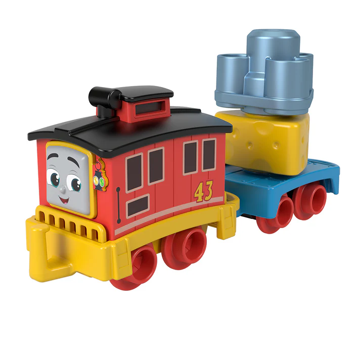 Thomas & Friends My First Push Along Engine Bruno - Toddler Toy Train with Brake System for Early Learning & Imaginative Play - Perfect for Kids' Birthday Gifts & Preschool Playtime
