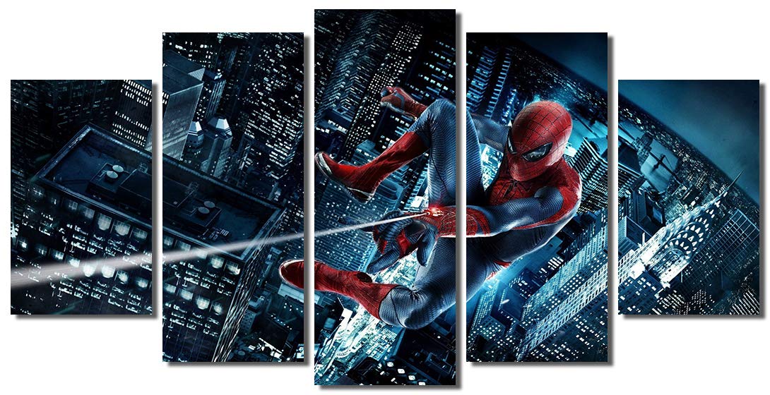 Spider-Man Framed Canvas Wall Art - 60