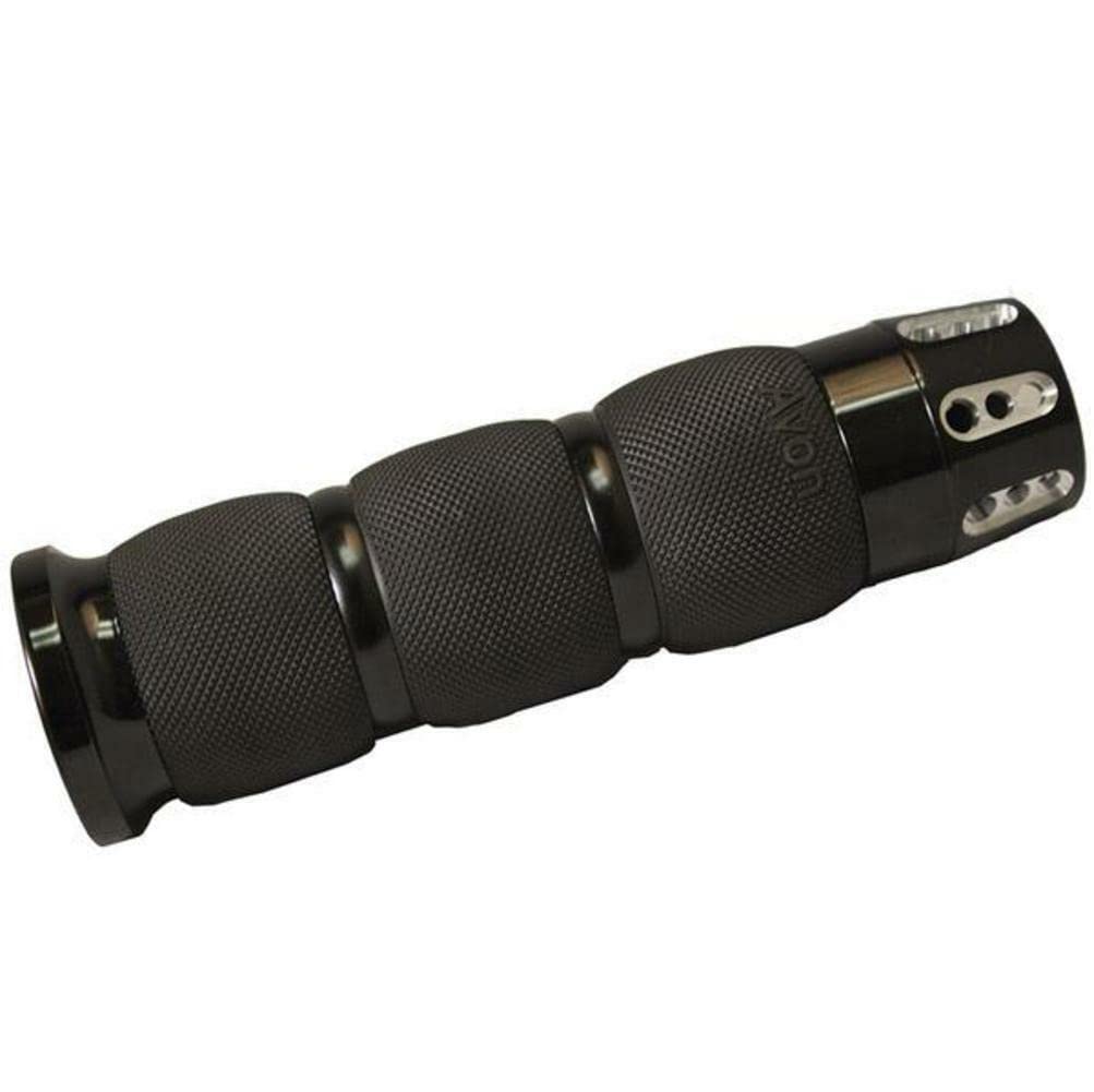 Avon MT-AIR-90-AN-GA Compatible Air Cushioned Gatlin Grips - Black Replacement Handlebars for Motorcycles | Perfect for Long Rides & Comfortable Grip