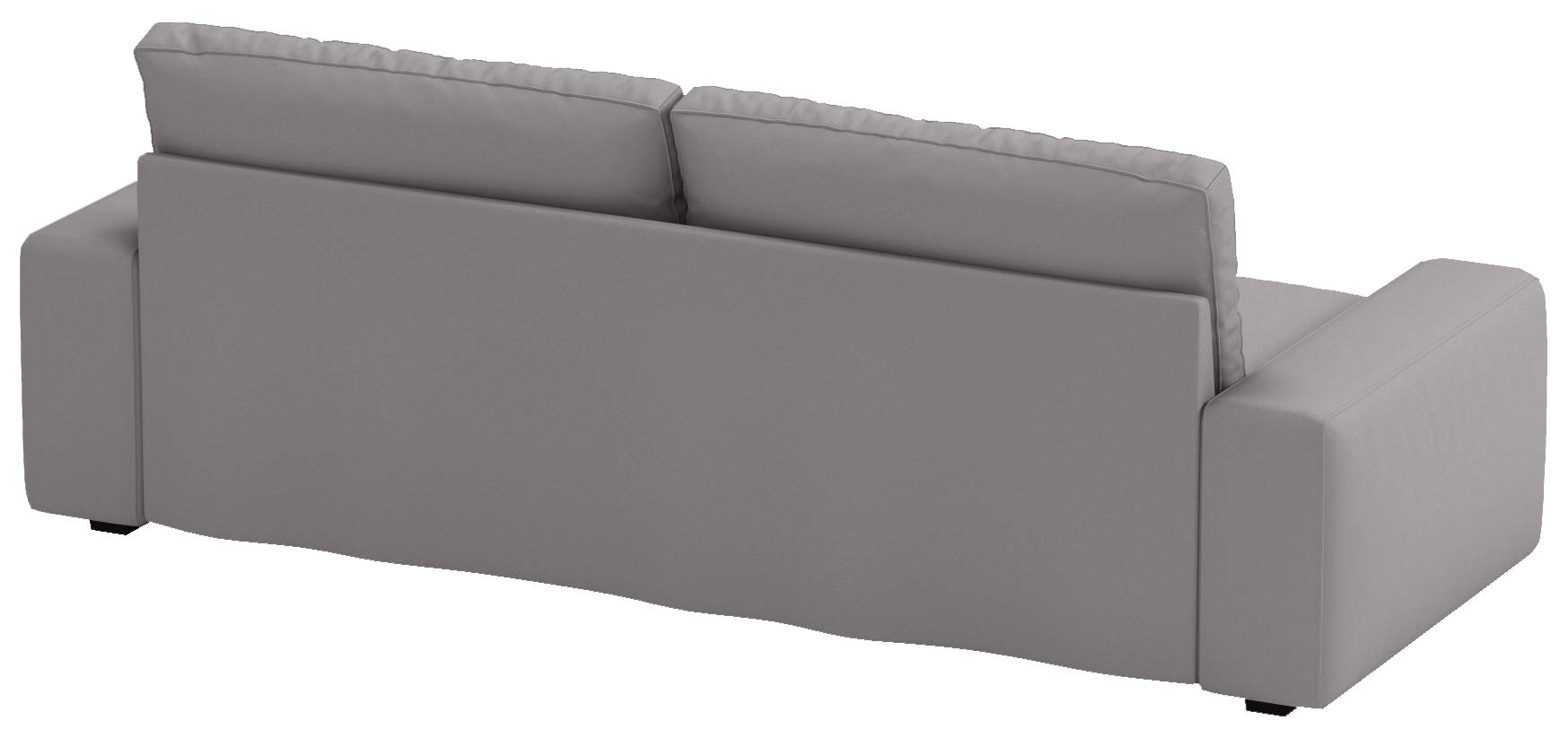 Custom IKEA KIVIK Sofa Bed Slipcover Replacement - L Gray Cotton Fabric Cover for Kivik Sleeper | Perfect for Living Room, Guest Room & Home Office