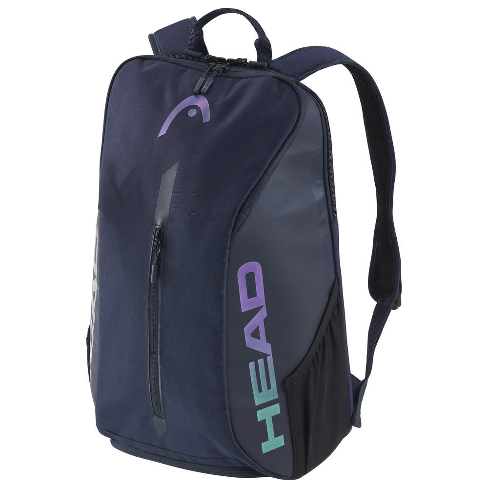 Tourna Head Tour 25L Tennis Backpack Bag for Men & Women - Lightweight Durable Racquet Storage with Multiple Pockets - Navy Blue | Perfect for Tennis Practice, Gym, Travel & School