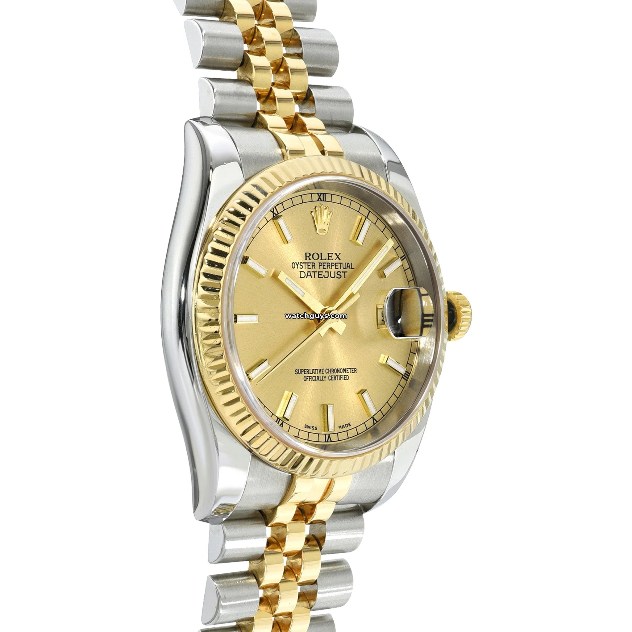 Rolex Datejust 116233 Champagne Dial Two-Tone Stainless Steel & Gold Men's Watch - Luxury Dress Watch for Business & Formal Occasions