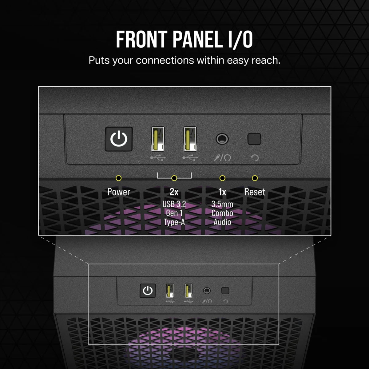 Corsair iCUE 3000D RGB Airflow Tempered Glass Mid Tower PC Case - Black | High Airflow Gaming Case with RGB Lighting for Custom PC Builds & Workstations