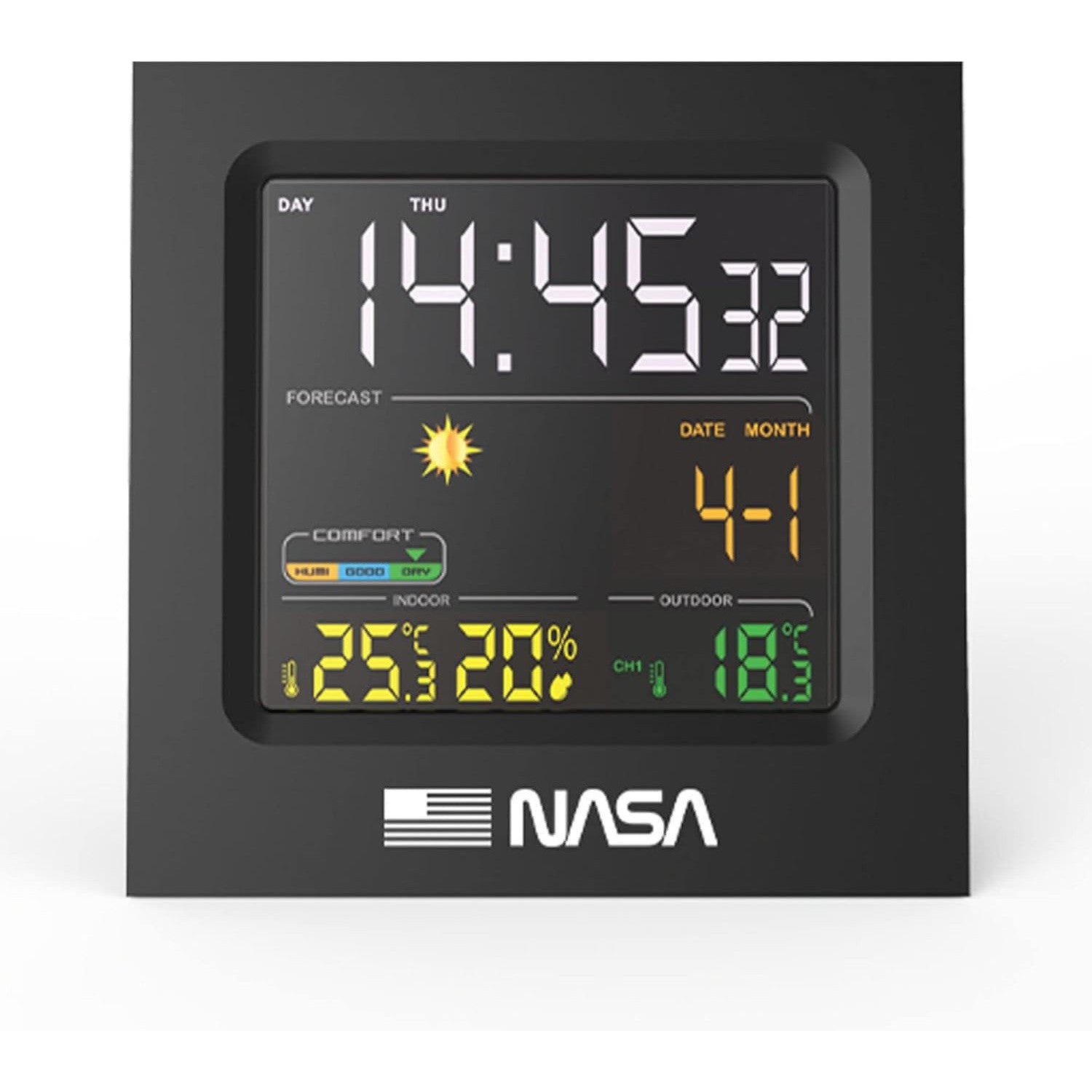NASA Weather Station WS300 - Wireless Digital Weather Monitor for Home & Outdoor Use - Perfect for Astronaut Enthusiasts, Weather Tracking, and Home Security