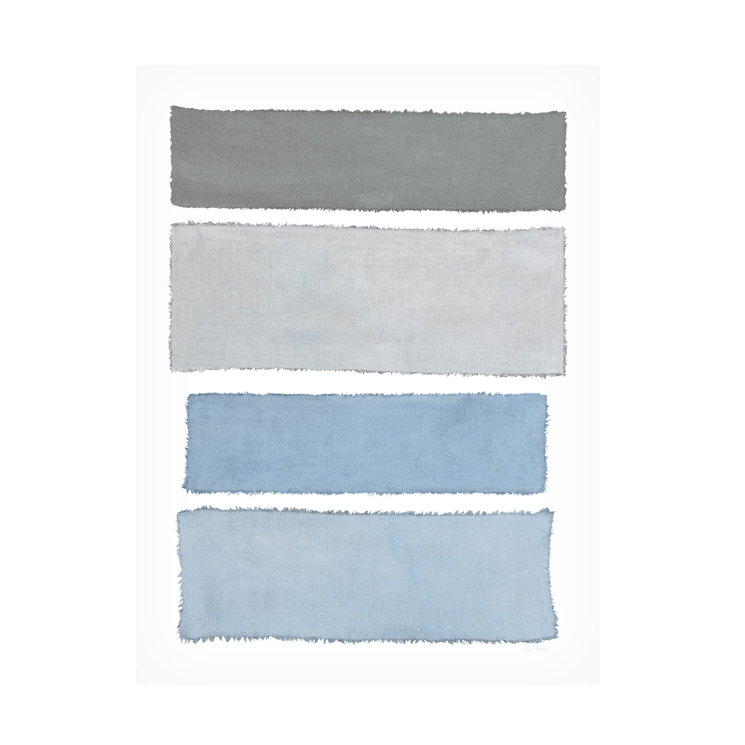 Piper Rhue 'Painted Weaving I on White' Canvas Wall Art Print - Modern Abstract Painting for Living Room, Bedroom & Office Decor
