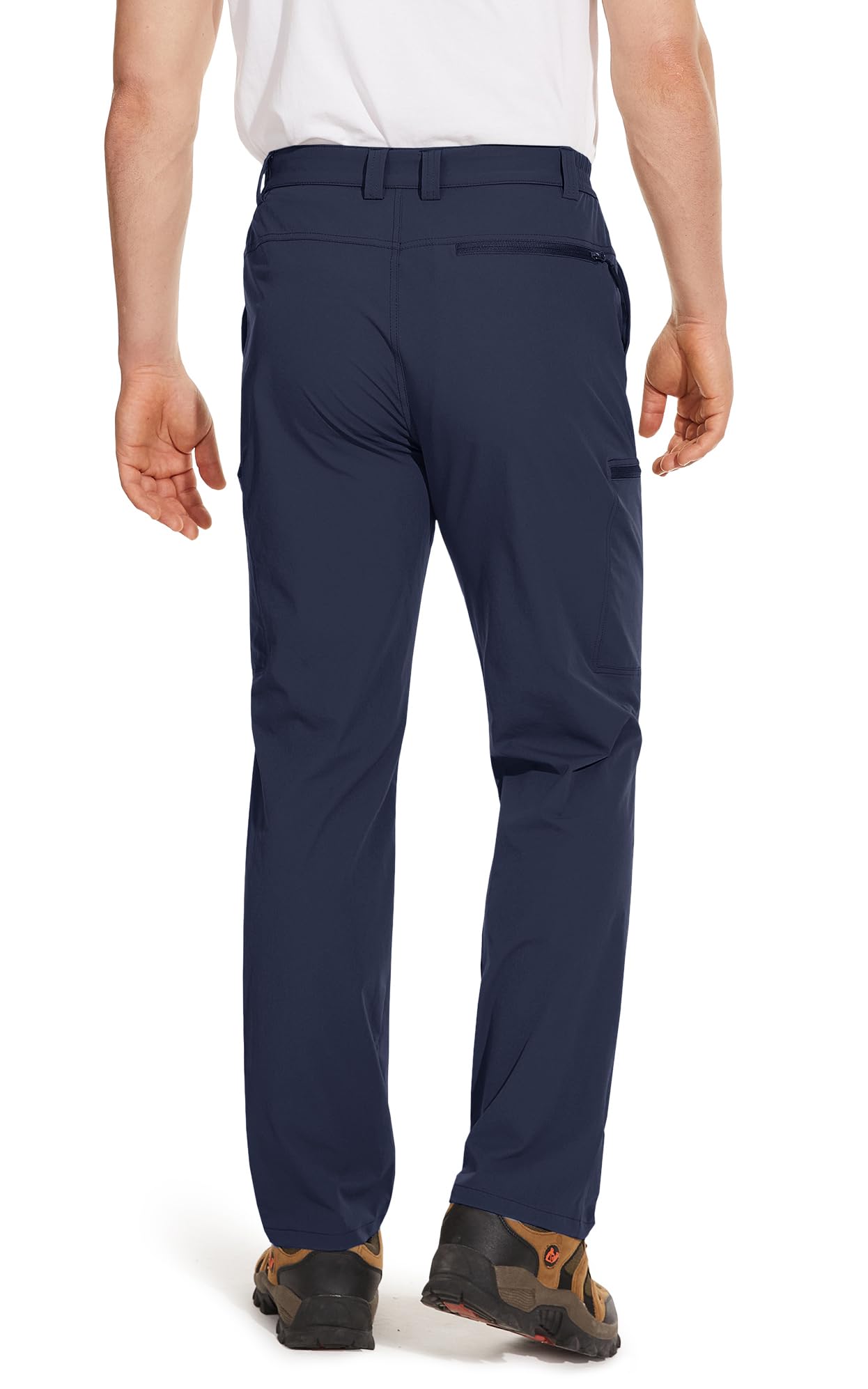 TACVASEN Men's Hiking Pants - Lightweight Quick Dry Tactical Pants with 6 Pockets, Water Resistant Ripstop Fabric for Outdoor Trekking, Camping & Work | Durable Outdoor Adventure Pants