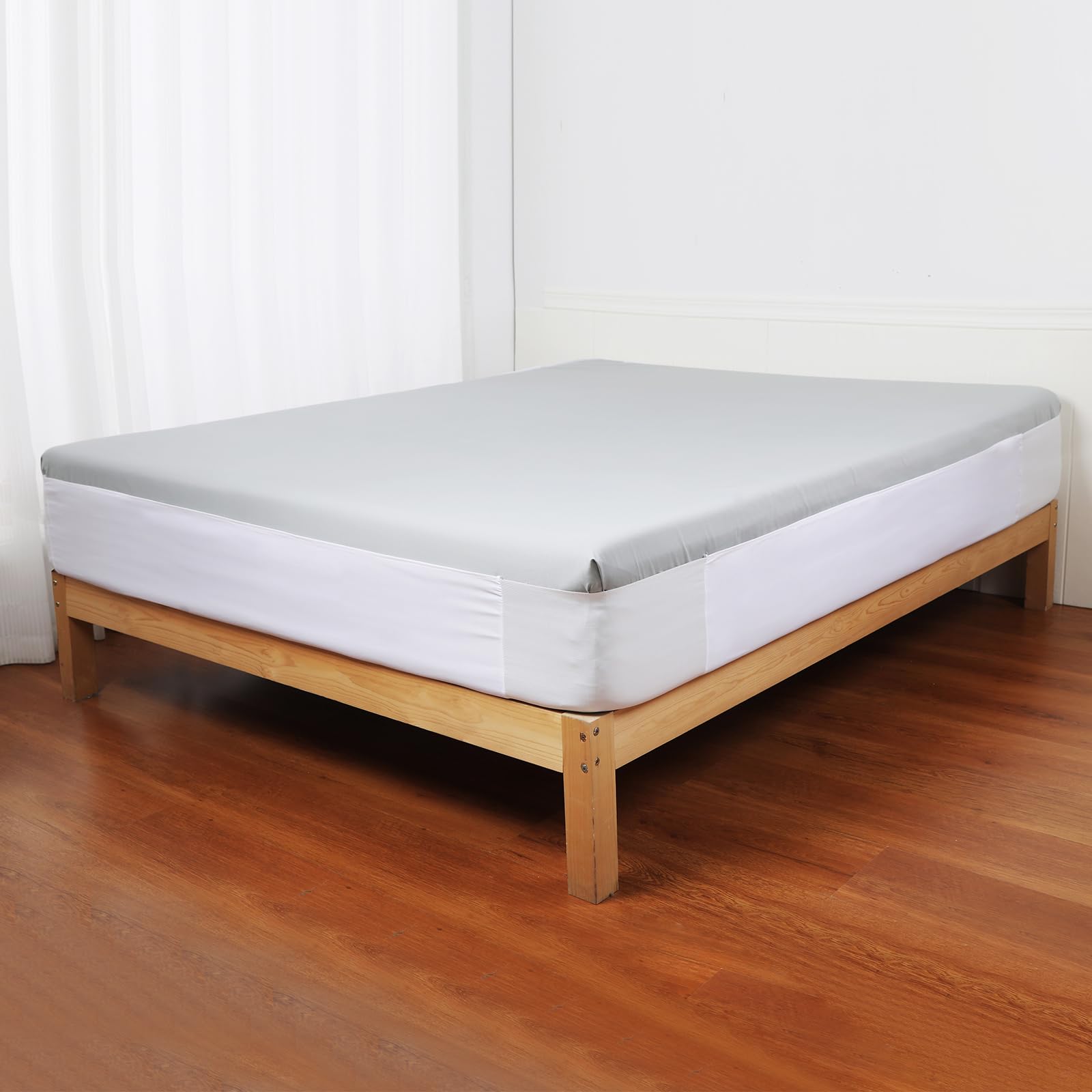 Premium Bed Sheet Holder & Fasteners Set - Strong Mattress Corner Grippers with Bed Lifter - Elastic Fitted Sheet Clips & Straps for Queen Size Beds - Secure Sheets for Better Sleep & Comfortable Bedroom