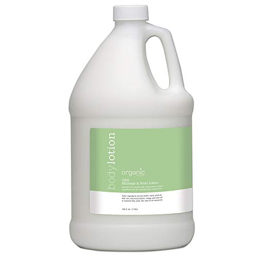 ORG Organic Massage & Body Lotion - 128oz Large Size | Hydrating & Nourishing for Dry Skin | Perfect for Spa, Massage Therapy & Daily Moisturizing