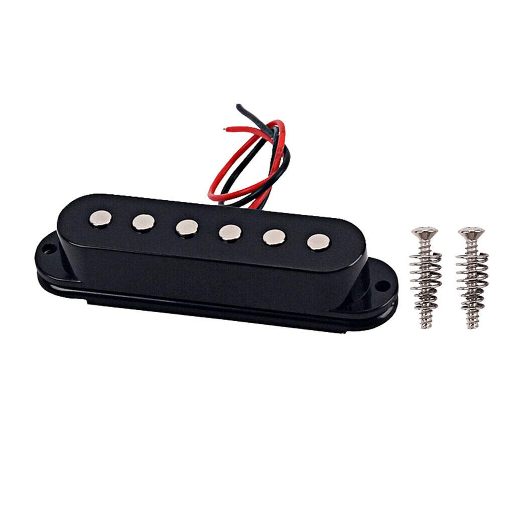 Single Coil Guitar Pickup for Electric Guitar - Middle Position, 50mm Pole Spacing | Replacement Part for Guitar Repair & Upgrade | Perfect for Blues, Rock & Metal Music