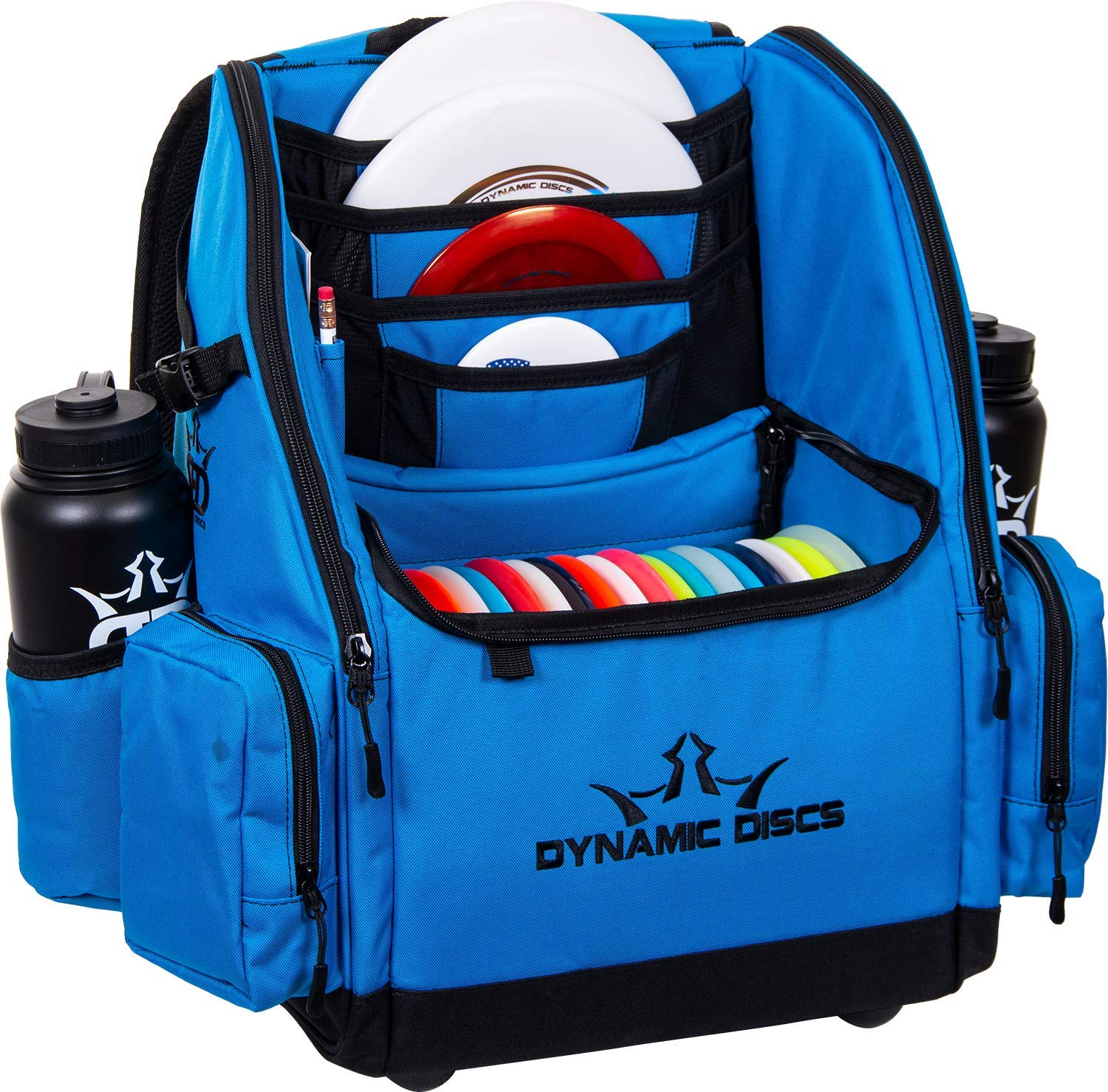 Dynamic Discs Commander Backpack - 20 Disc Capacity Disc Golf Bag with 2 Deep Storage Pockets & Water Bottle Holders | Durable Frisbee Golf Backpack for Tournaments, Practice & Outdoor Adventures