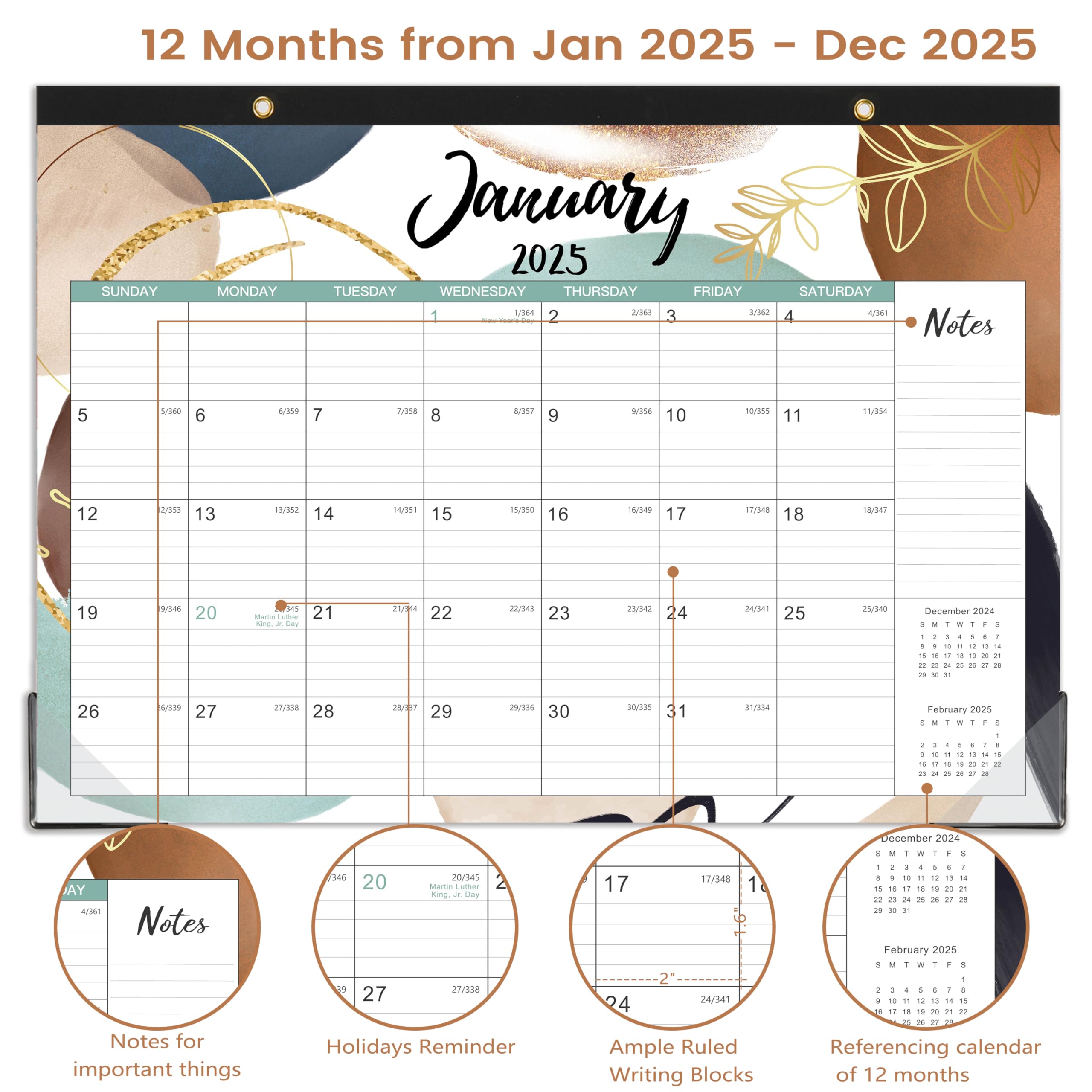 2025 Desk Calendar - Large 17