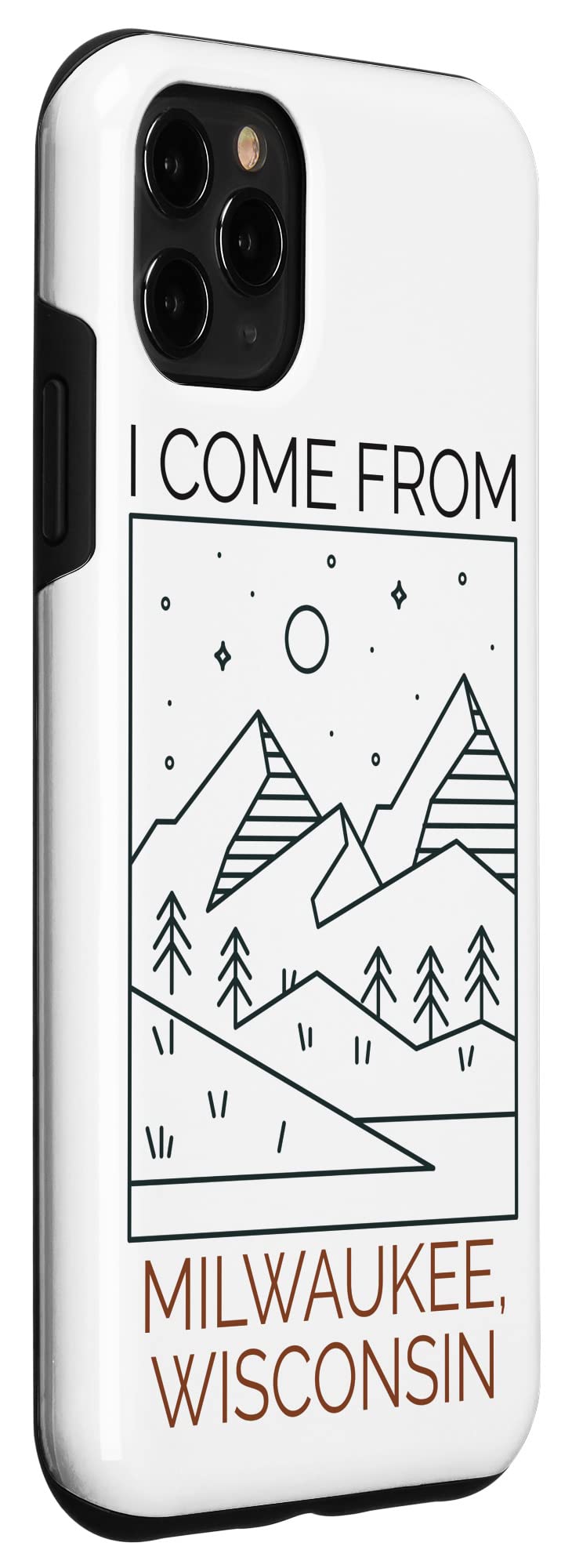 iPhone 11 Pro Max Case - Premium Protective Cover for iPhone 11 Pro Max - Durable Shockproof Phone Case with Unique 'I Come From Milwaukee Wisconsin' Design - Perfect for Travel, Work & Everyday Use