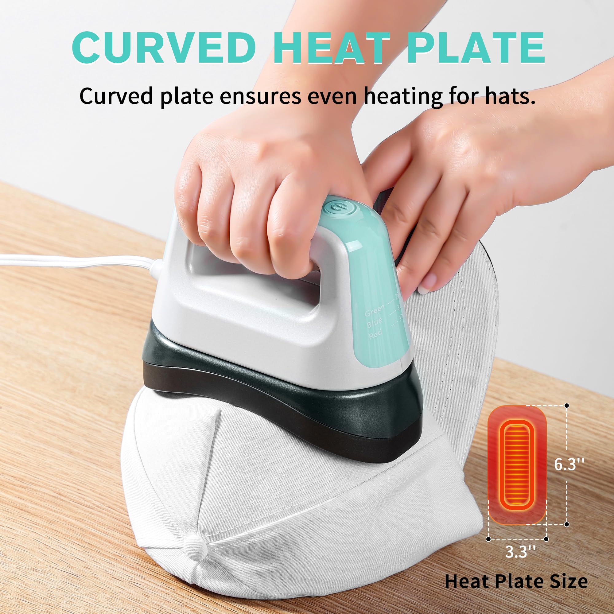 Portable Hat Heat Press Machine with 6.3