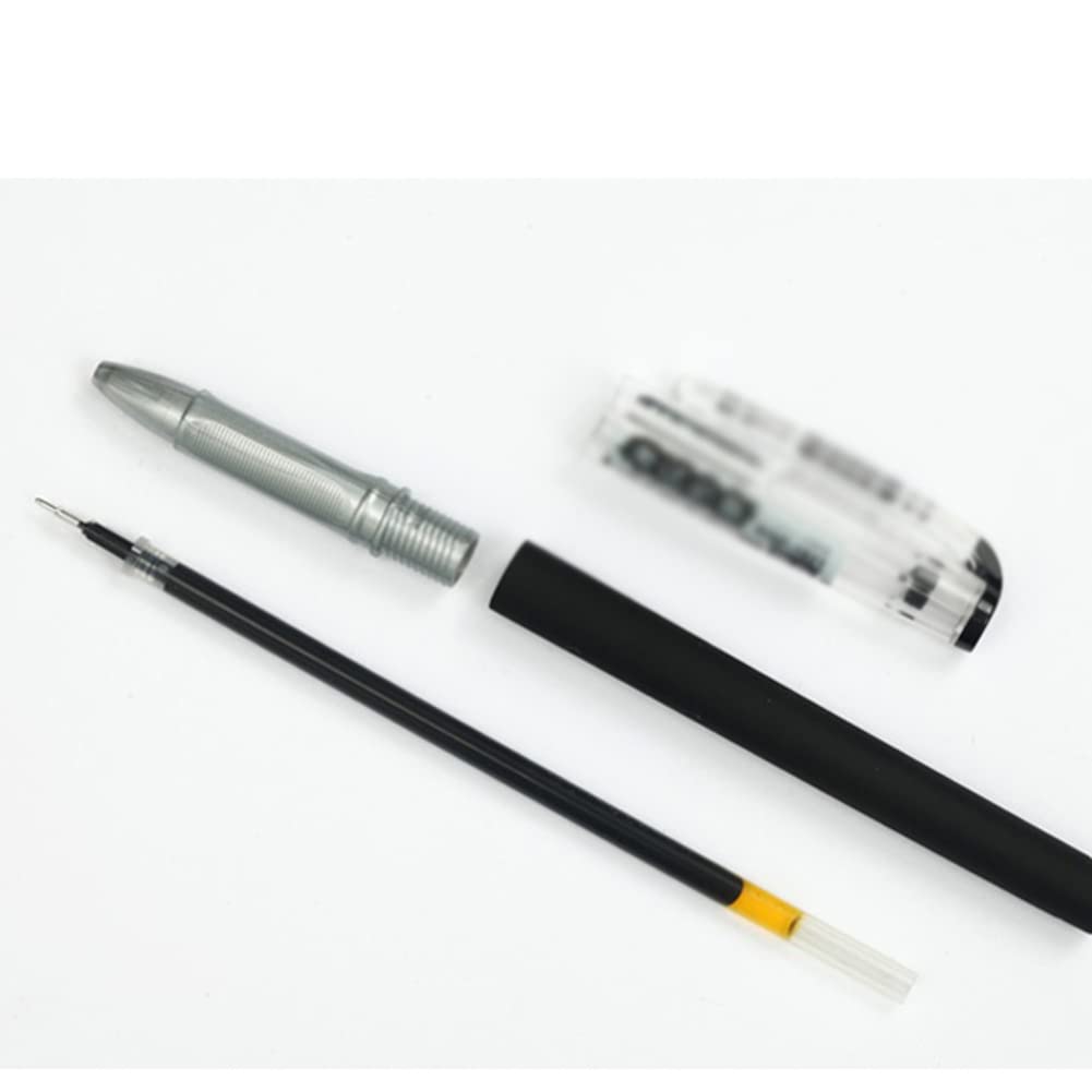Premium 12-Pack Black Gel Pens - 0.4mm Ultra Fine Point Rolling Ball Pens with Quick-Drying Ink & Comfortable Grip - Smooth Writing for School, Office, Journaling, Art & Note Taking