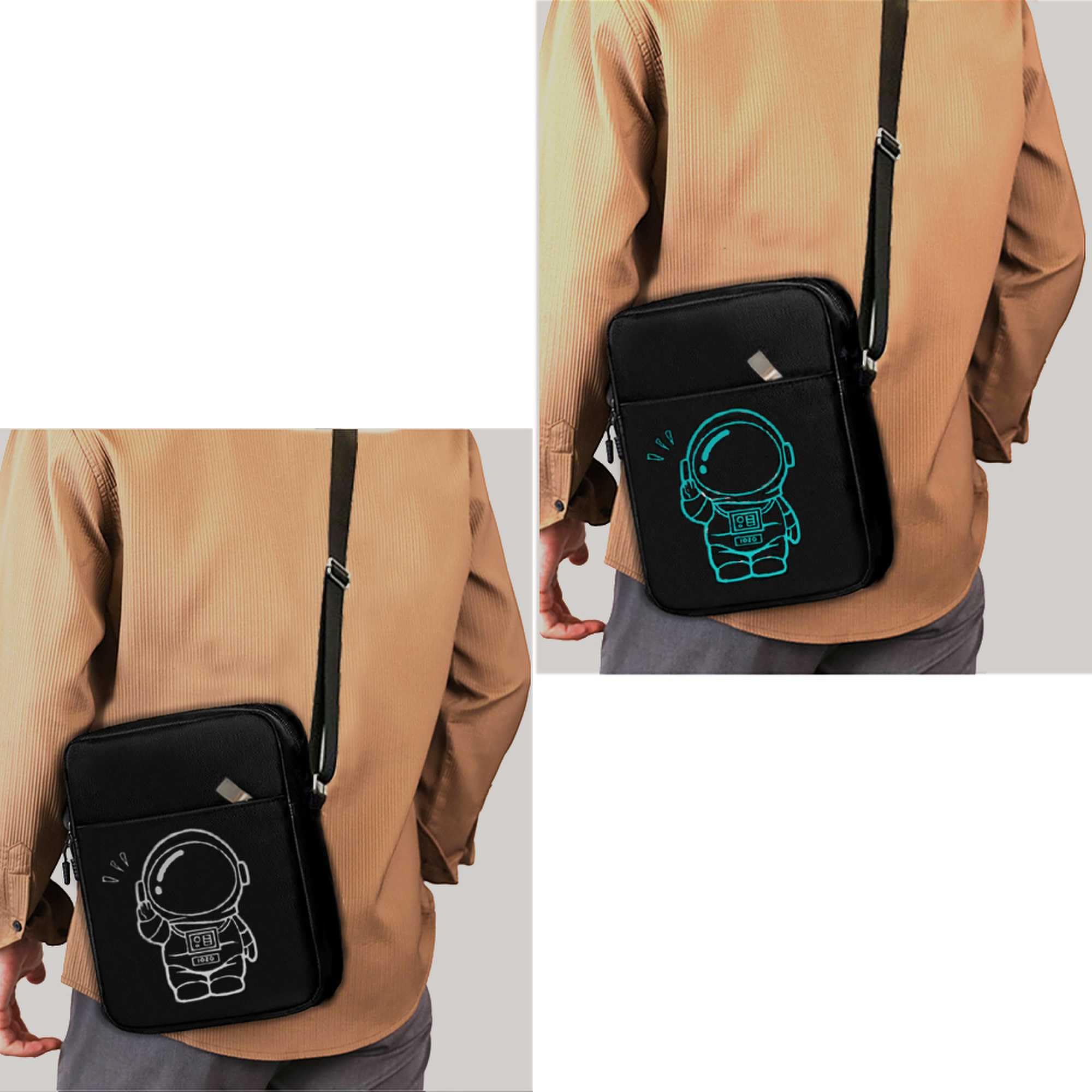 Waterproof Lightweight Backpack & Small Messenger Crossbody Bag for Cell Phone - Perfect for Travel, Hiking, and Daily Commute