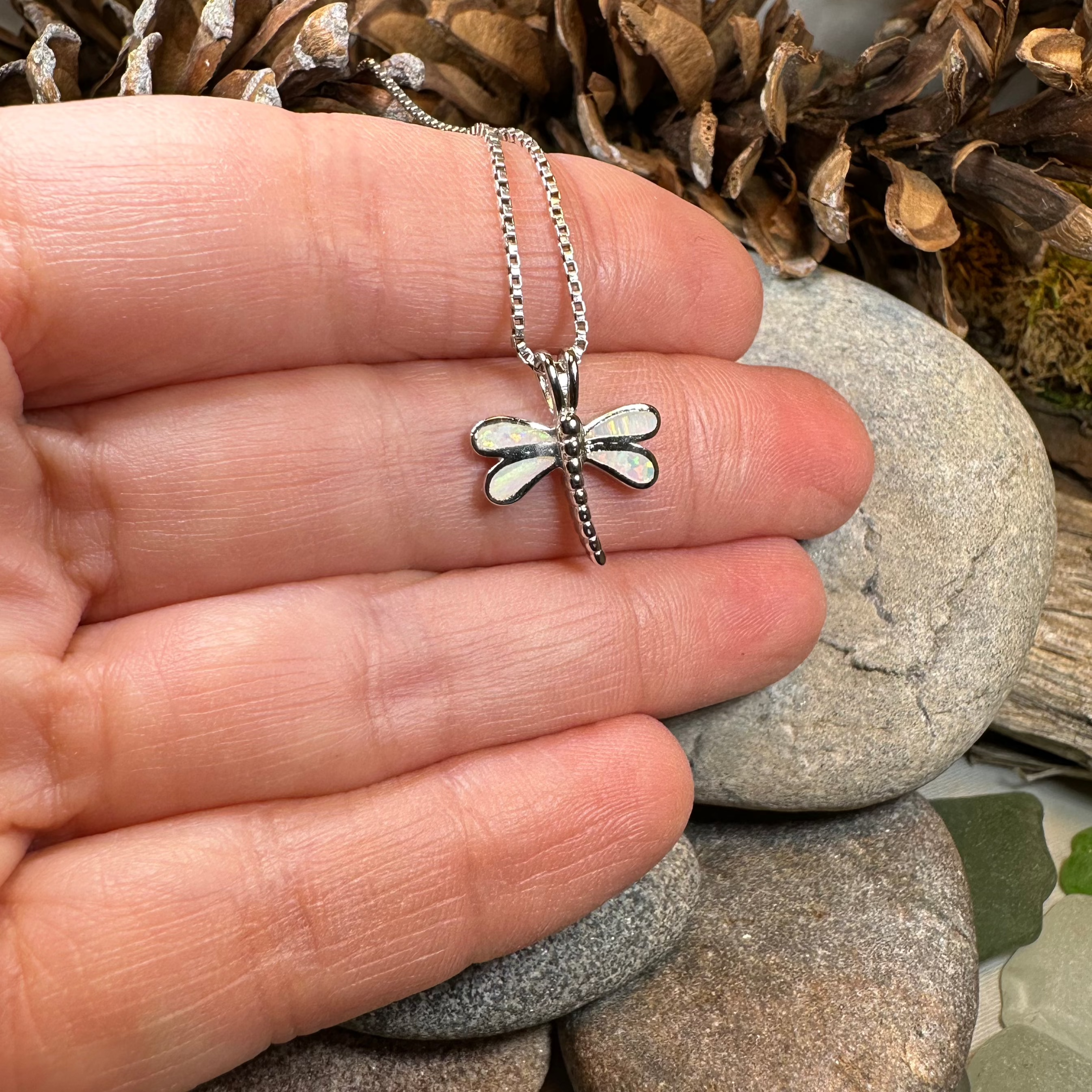 Fairy Meadow Dragonfly Necklace - Elegant Silver Jewelry for Women, Nature-Inspired Pendant, Gift for Her | Perfect for Weddings, Parties & Everyday Wear