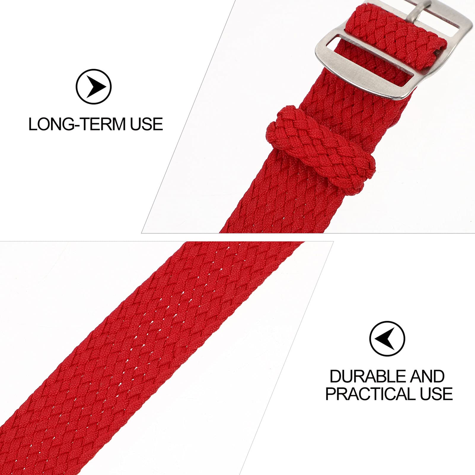 UKCOCO Comfortable Nylon Watch Band Strap - Adjustable Wristband Replacement for Apple Watch, Fitbit & More | Perfect for Sports, Workouts & Everyday Use