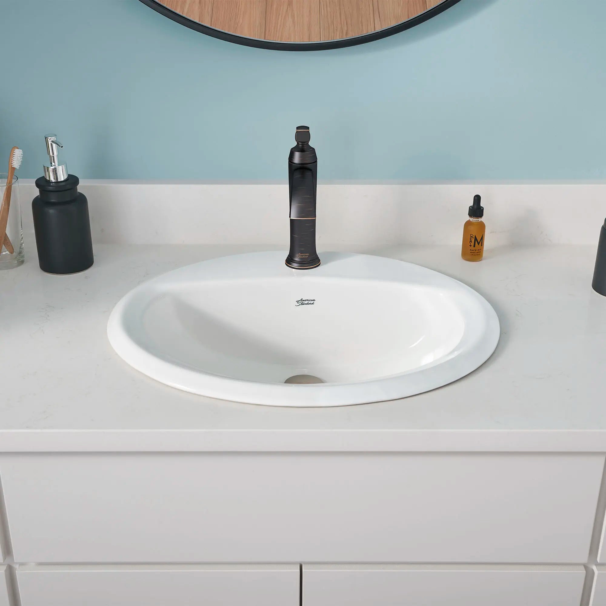 Glenmere Single Hole Bathroom Faucet with Lever Handle - 1.2 GPM/4.5 LPM Water-Saving Design - Perfect for Modern Vanities and Small Bathrooms