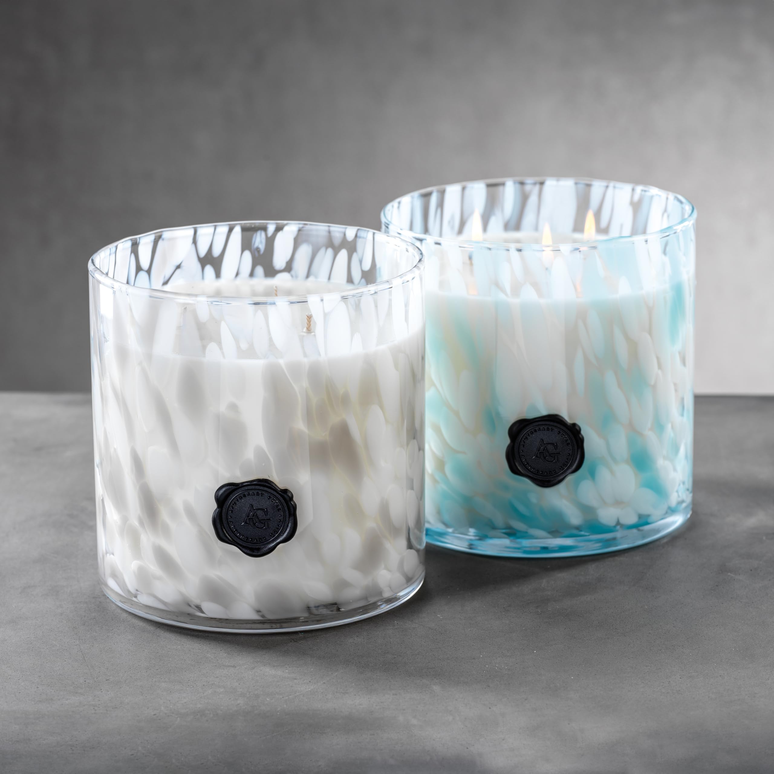 Zodax Apothecary Guild 3-Wick Large Scented Candle - Opal Glass Jar Home Decor - Sunset Beach Fragrance (50.02 Oz) - Perfect Gift for Women & Men - Ideal for Living Room, Bedroom, Bathroom & Spa Relaxation