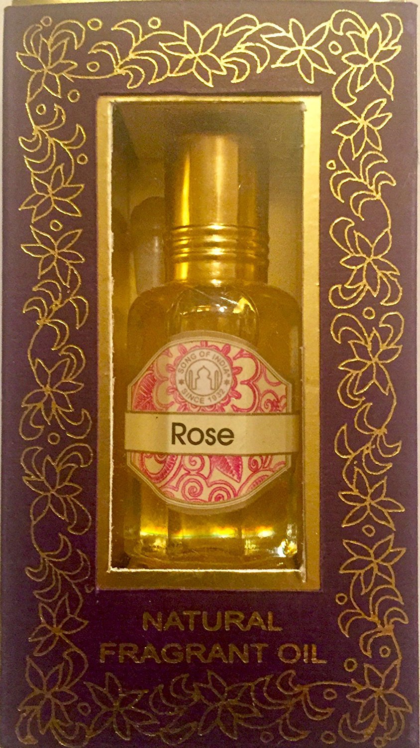 Rose Song of India Perfume Oil - 12ml Roll On Bottle for Women - Romantic Date Night & Special Occasion Fragrance