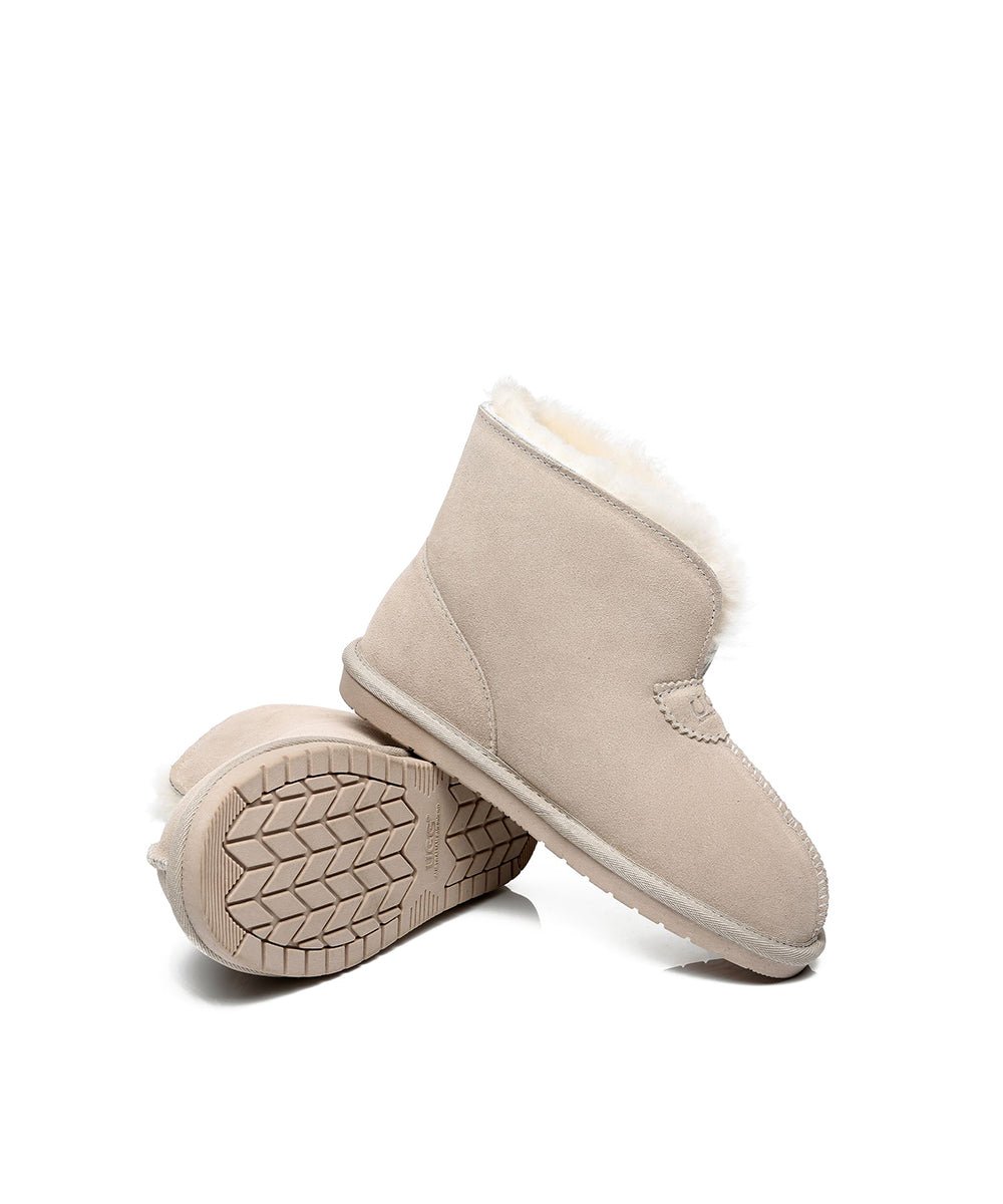 Men's Hushly UGG Slippers - Cozy Sheepskin Indoor/Outdoor House Shoes for Winter Comfort - Perfect for Home, Office & Travel