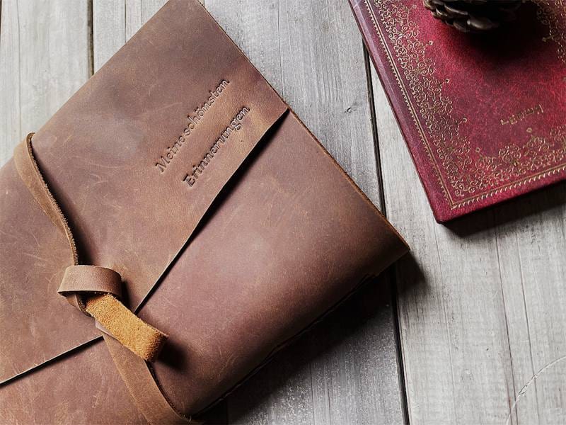 Personalized Saddle Leather Hiking Journal - Durable Outdoor Notebook for Trail Adventures, Camping & Nature Exploration